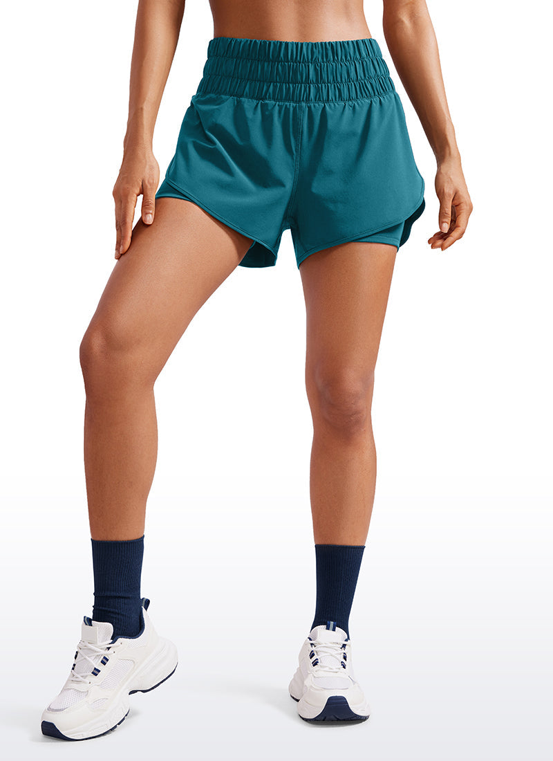 Serene Cove™ | Feathery-Fit Zachte High-Rise 2 in 1 Short 3''
