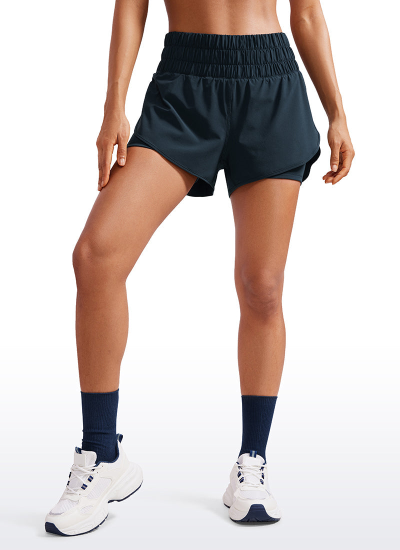 Serene Cove™ | Feathery-Fit Zachte High-Rise 2 in 1 Short 3''