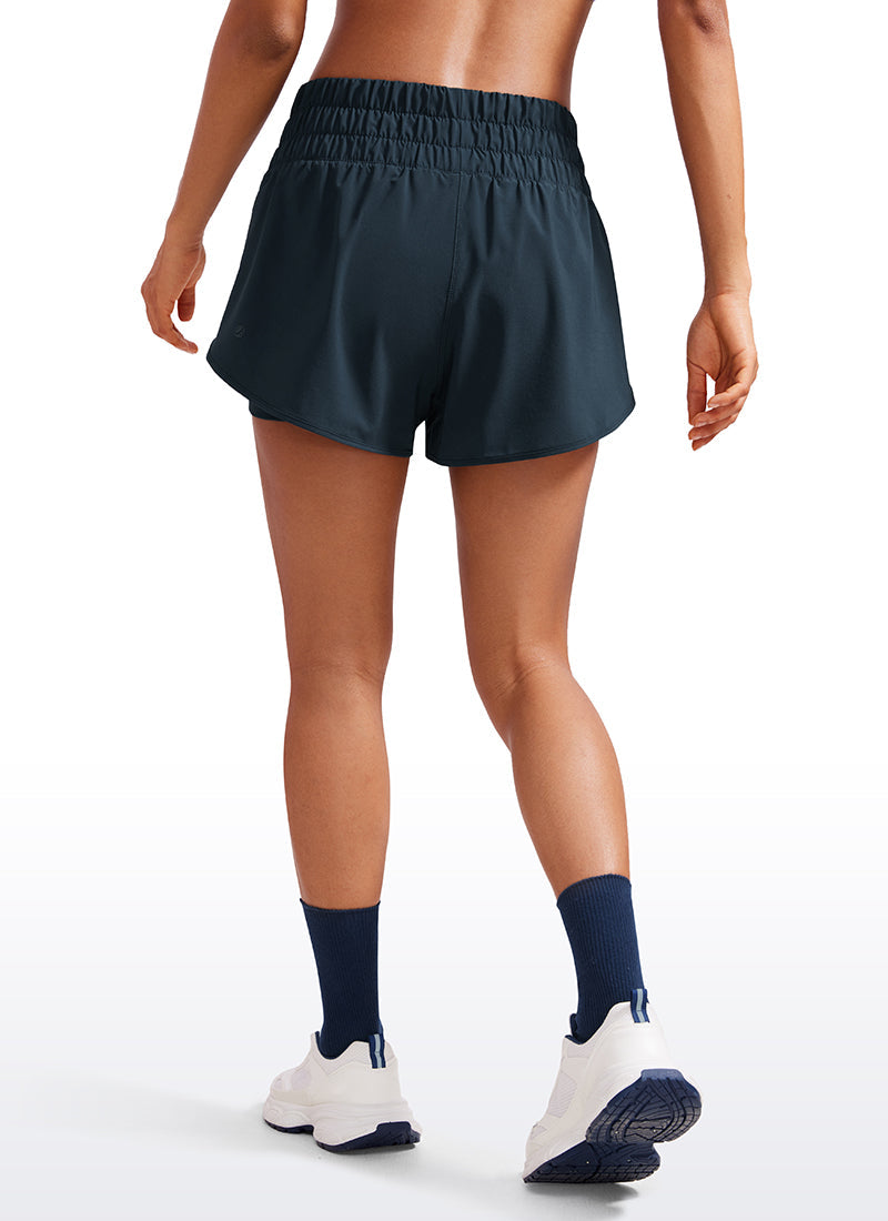 Serene Cove™ | Feathery-Fit Zachte High-Rise 2 in 1 Short 3''