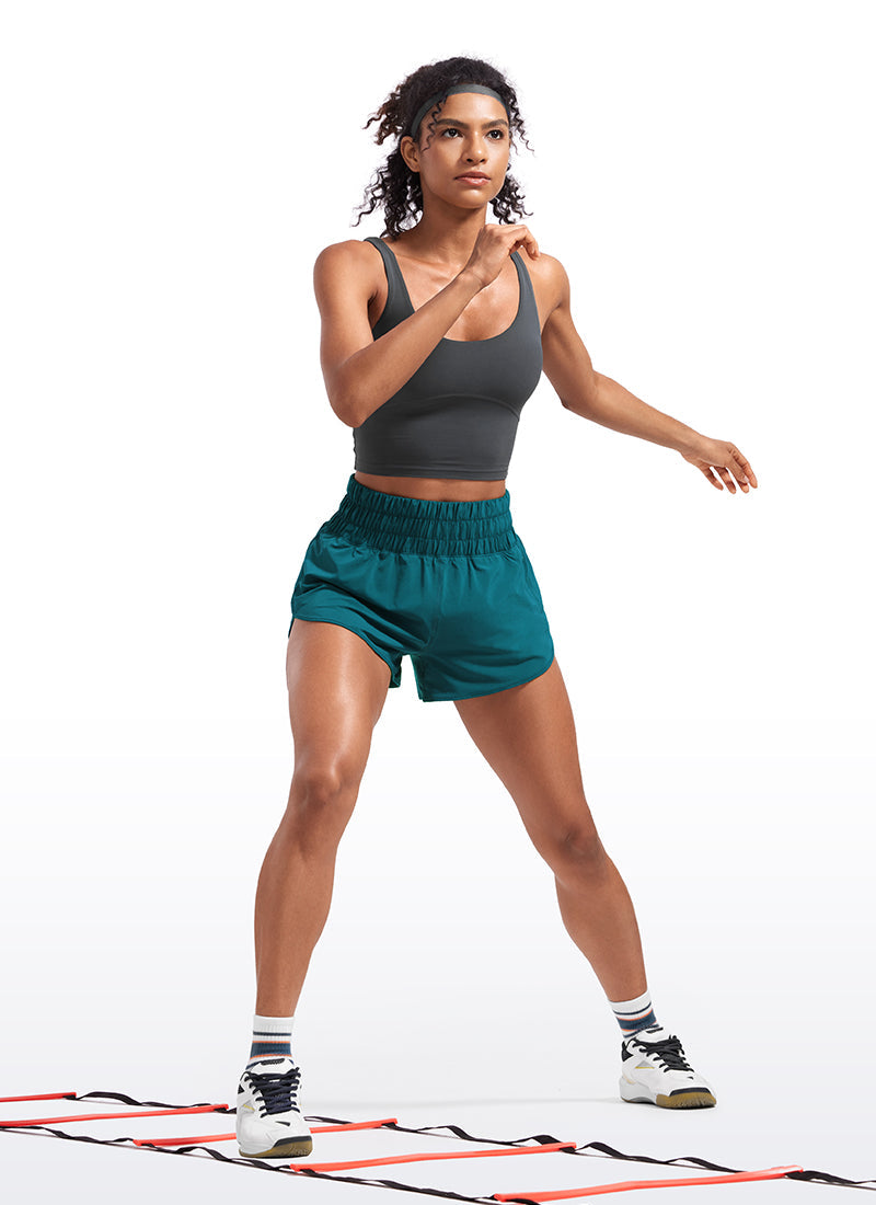 Serene Cove™ | Feathery-Fit Zachte Super High Waisted Dolfijn Shorts Pocket 3''