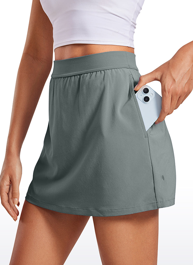 Serene Cove™ | Feathery-Fit Zachte High Waisted Skort met Zakken