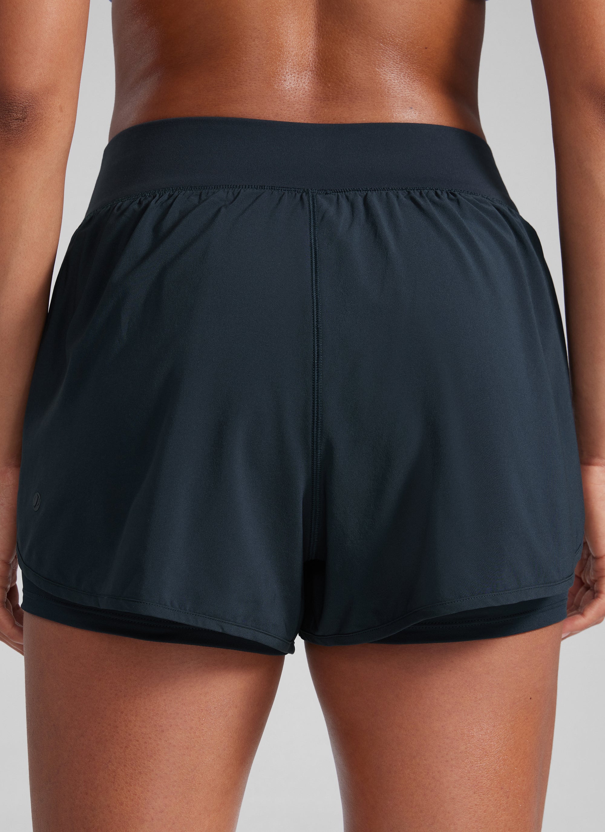 Serene Cove™ | Feathery-Fit Zachte High-Rise 2 in 1 Shorts 3" met Zak