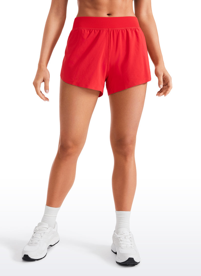 Serene Cove™ | Feathery-Fit Zachte Mid Rise Dolfijn Gevoerde Shorts 4''