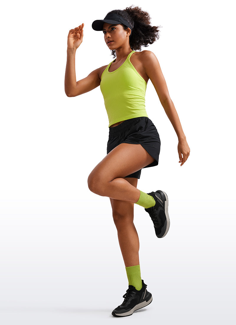 Serene Cove™ | Feathery-Fit Zachte Mid Rise Gevoerde Korte Broek 5''