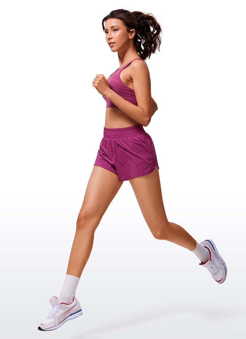 Serene Cove™ | Feathery-Fit Zachte, hoog uitgesneden, gevoerde short 2.5''