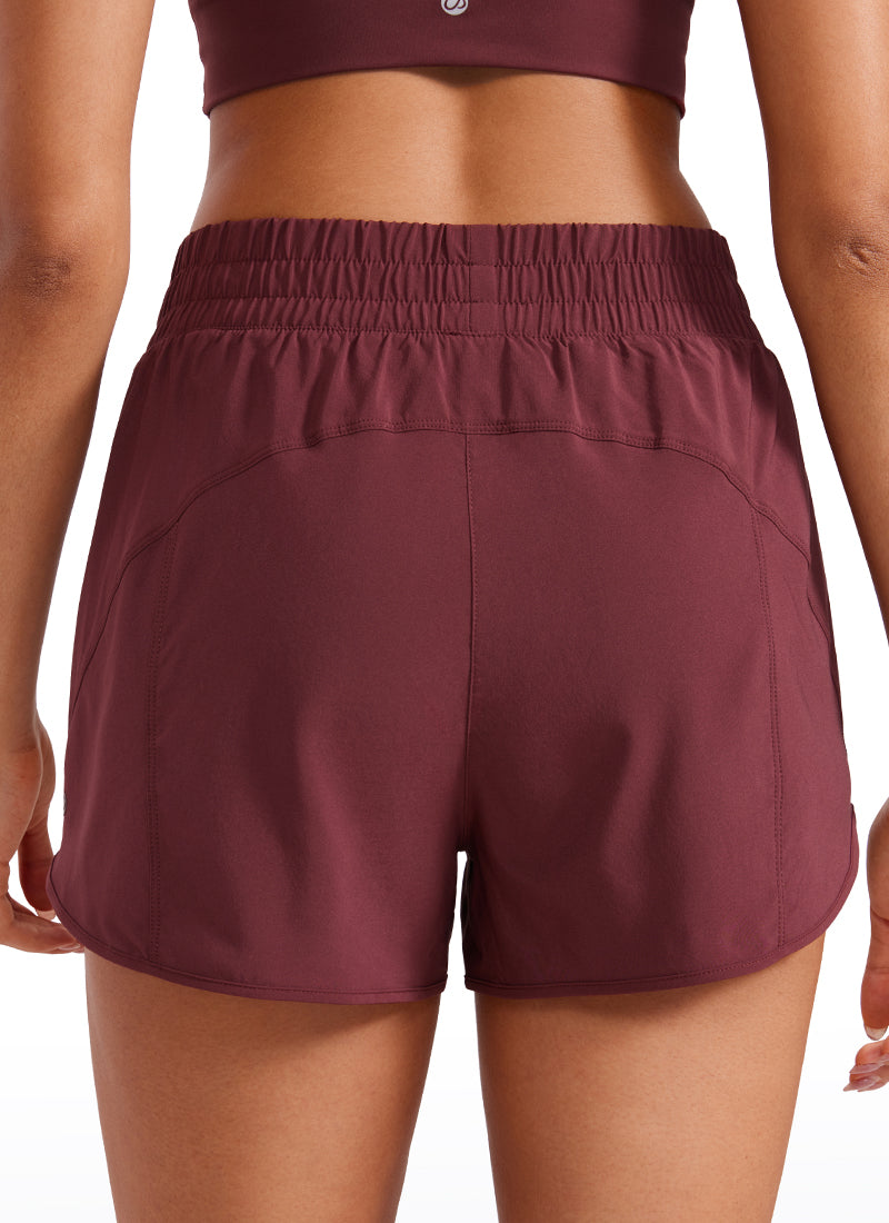 Serene Cove™ | Feathery-Fit Zachte High Waisted Shorts met Mesh Voering 3''