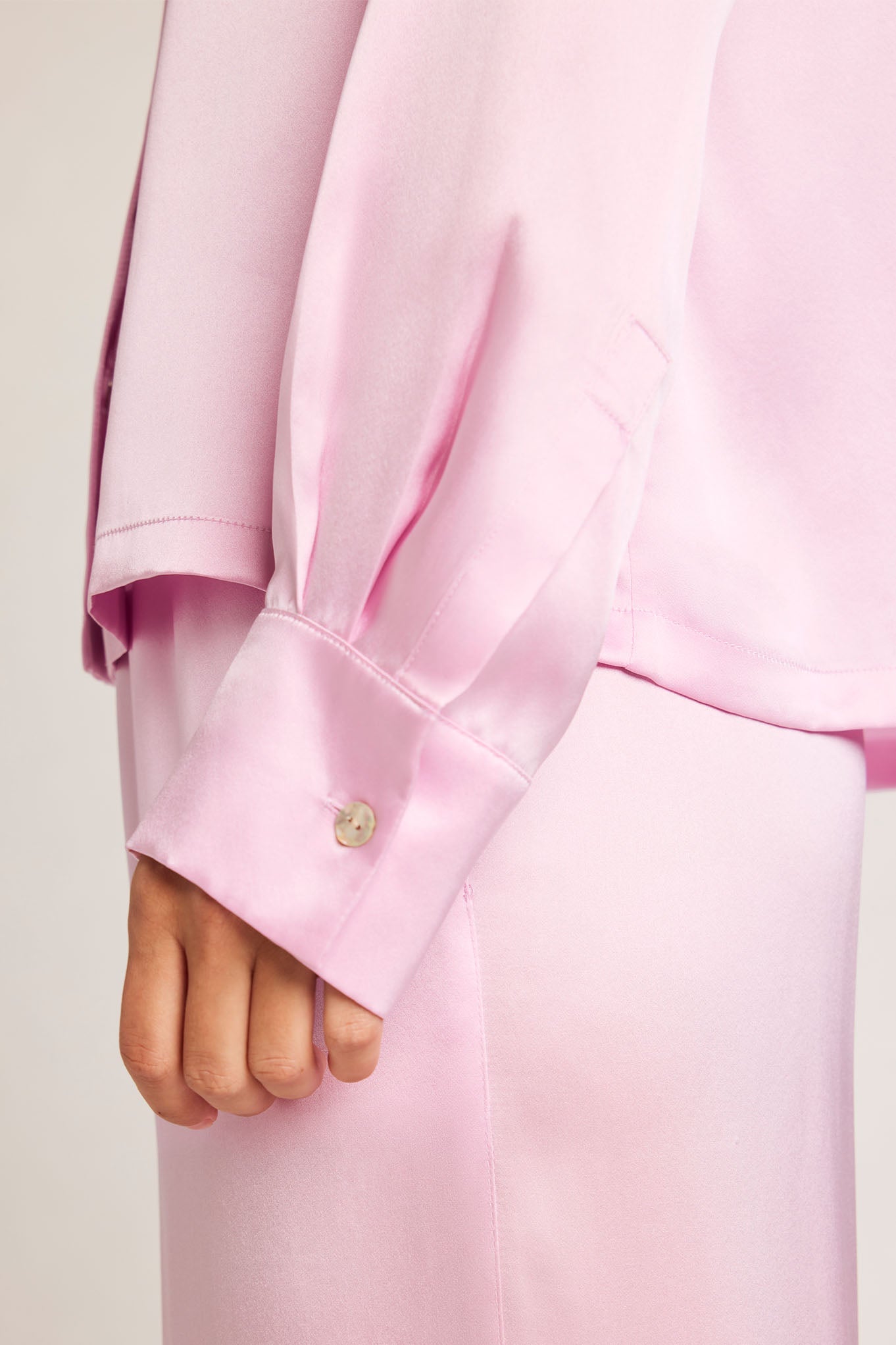 Serene Cove™ | Eclipse zijden overhemd in Babe