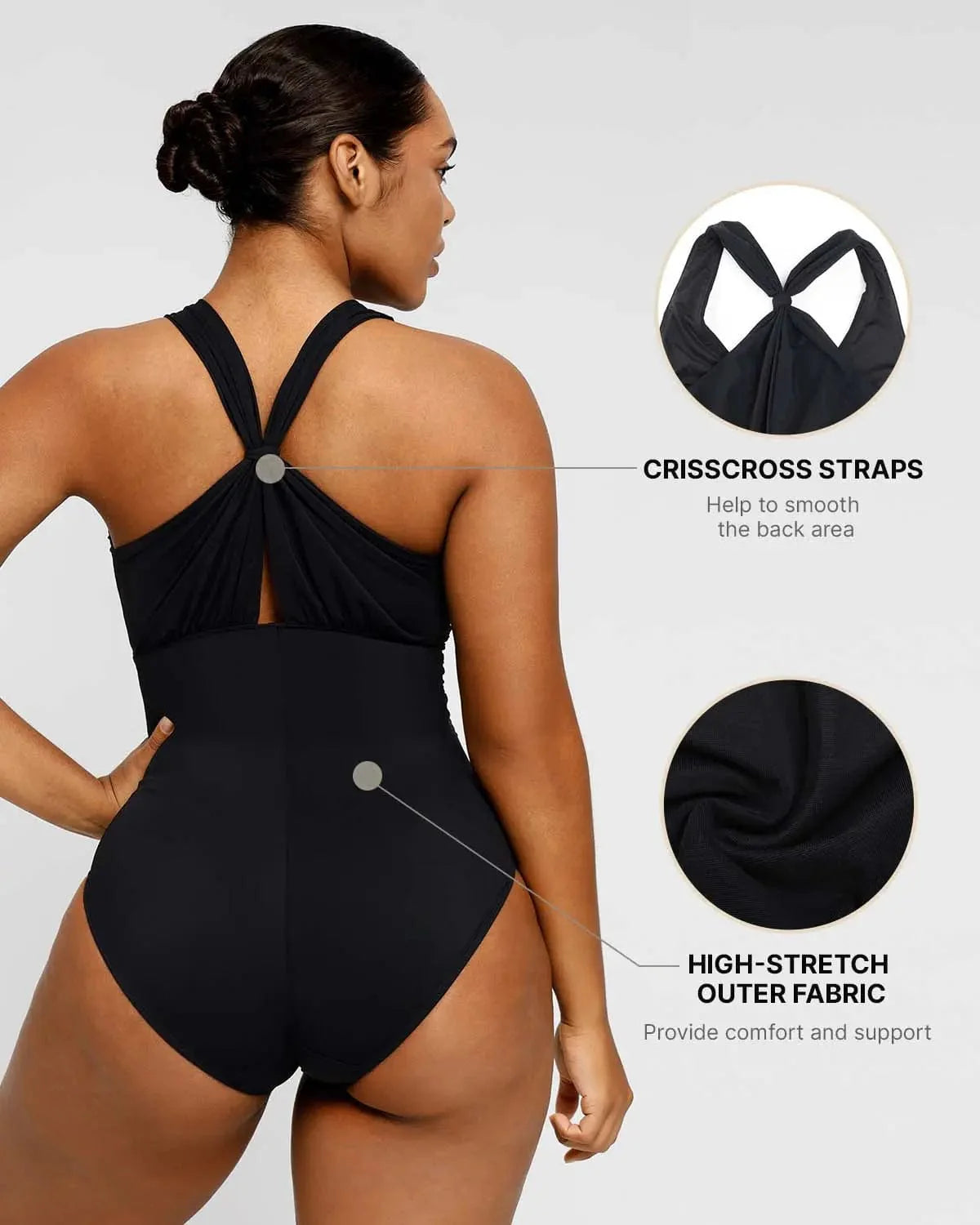 Serene Cove™ | Smart Sculpt Twist-Front Shaping Zwempak met Ruches