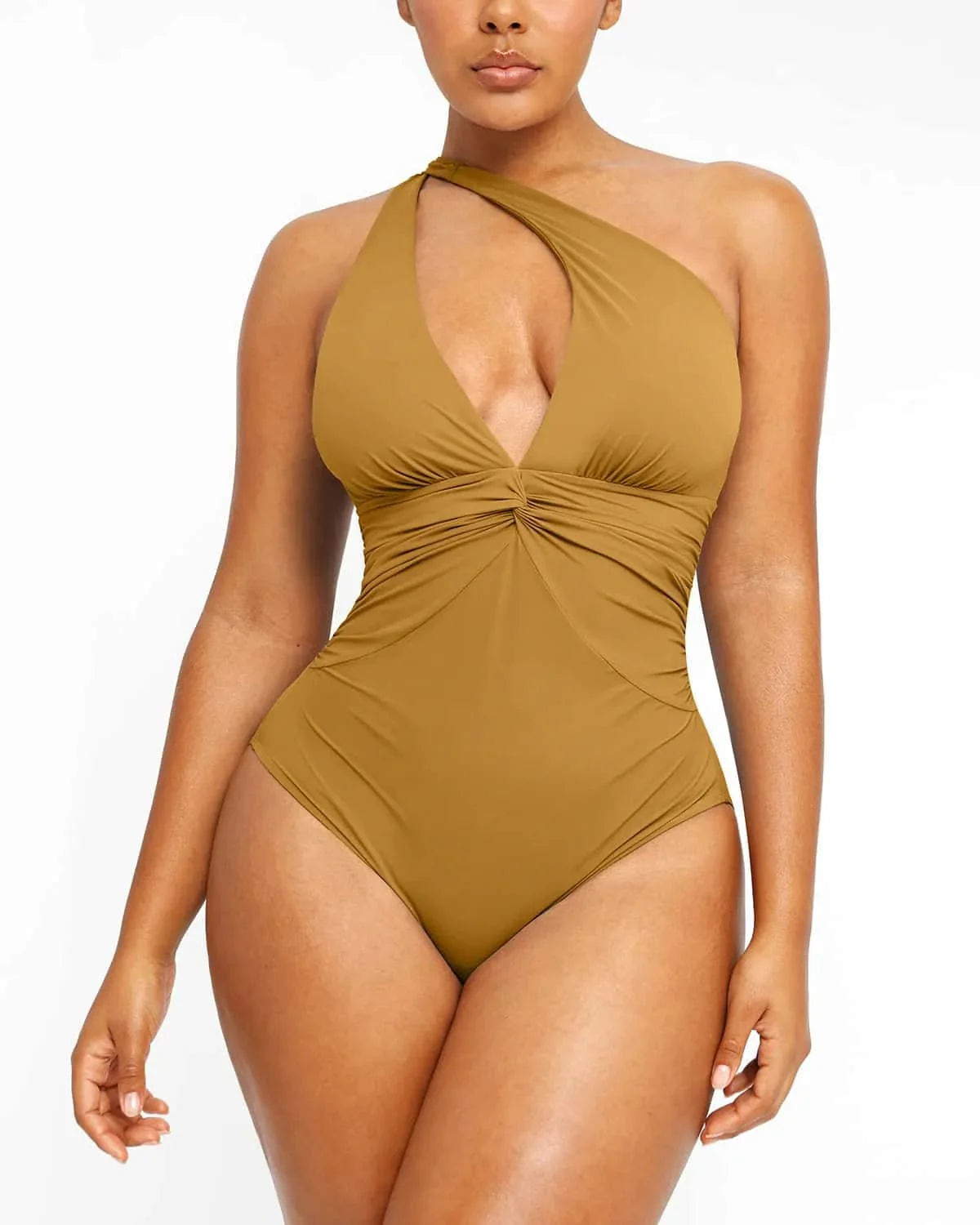 Serene Cove™ | Smart Sculpt Twist-Front Shaping Zwempak met Ruches