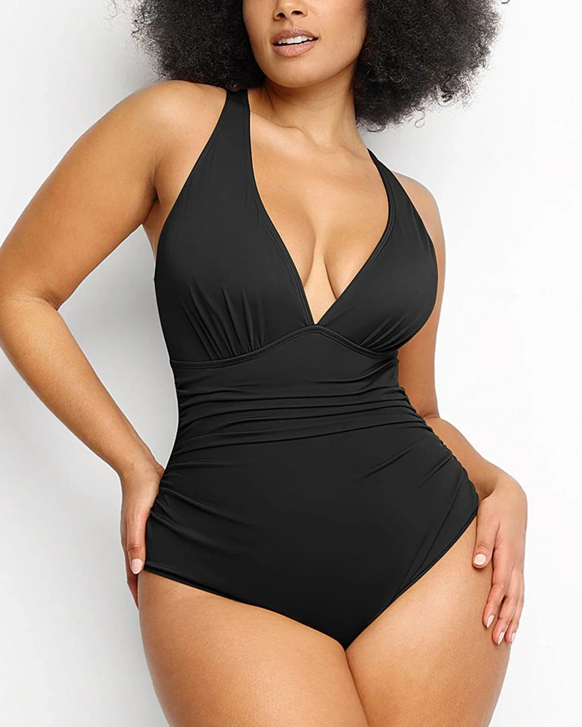 Serene Cove™ | Smart Sculpt Plunge Uitgesneden Zwempak
