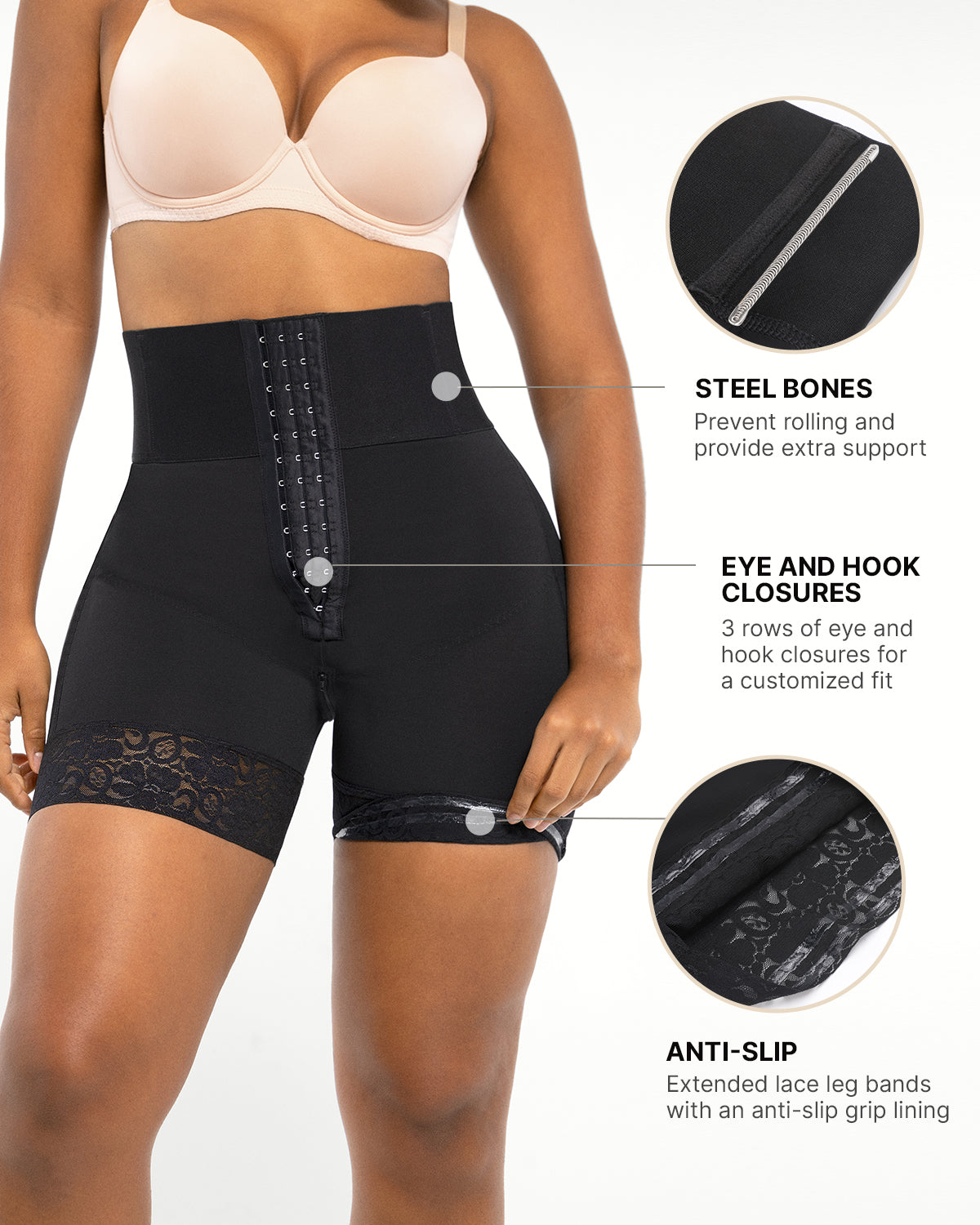 Serene Cove™ | AirSlim® Boned Sculpt High Waist Shorts