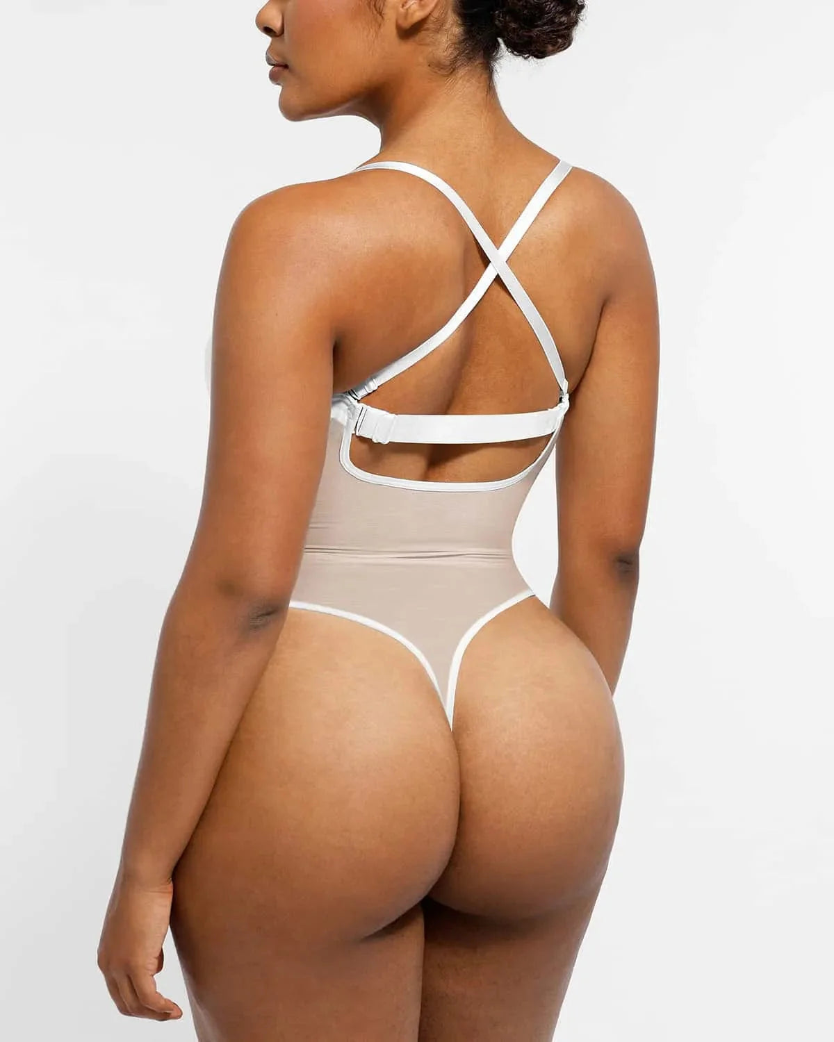 Serene Cove™ | AirSlim® Deep Plunge Low-Back Thong Bodysuit