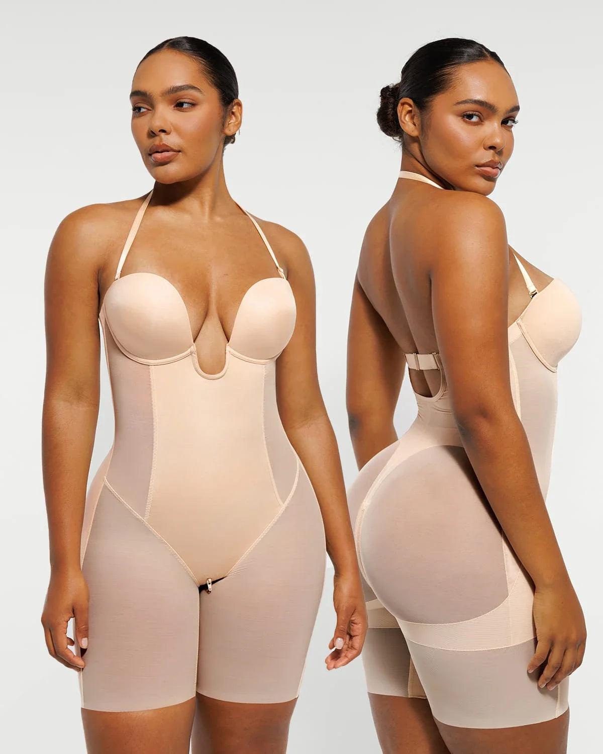 Serene Cove™ | AirSlim® Deep Plunge Butt-Lifting Bodysuit