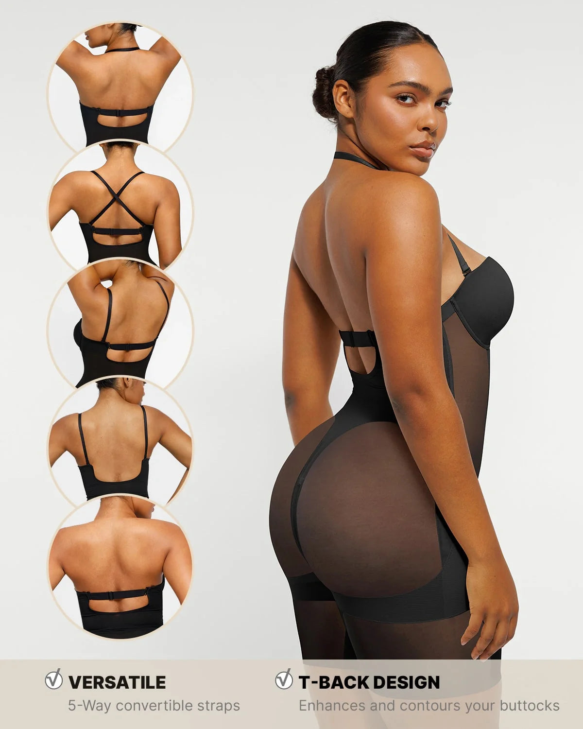 Serene Cove™ | AirSlim® Deep Plunge Butt-Lifting Bodysuit
