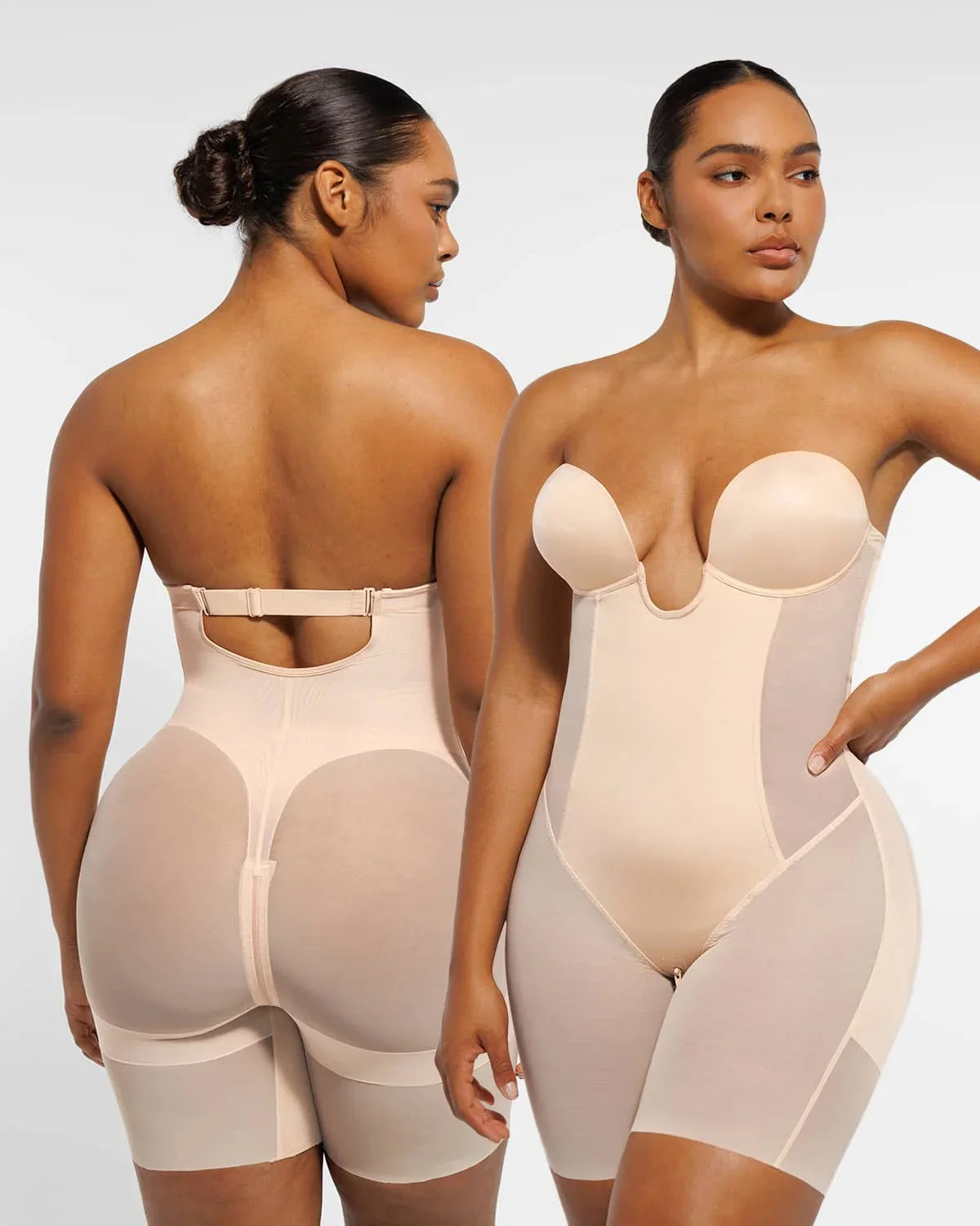 Serene Cove™ | AirSlim® Deep Plunge Butt-Lifting Bodysuit