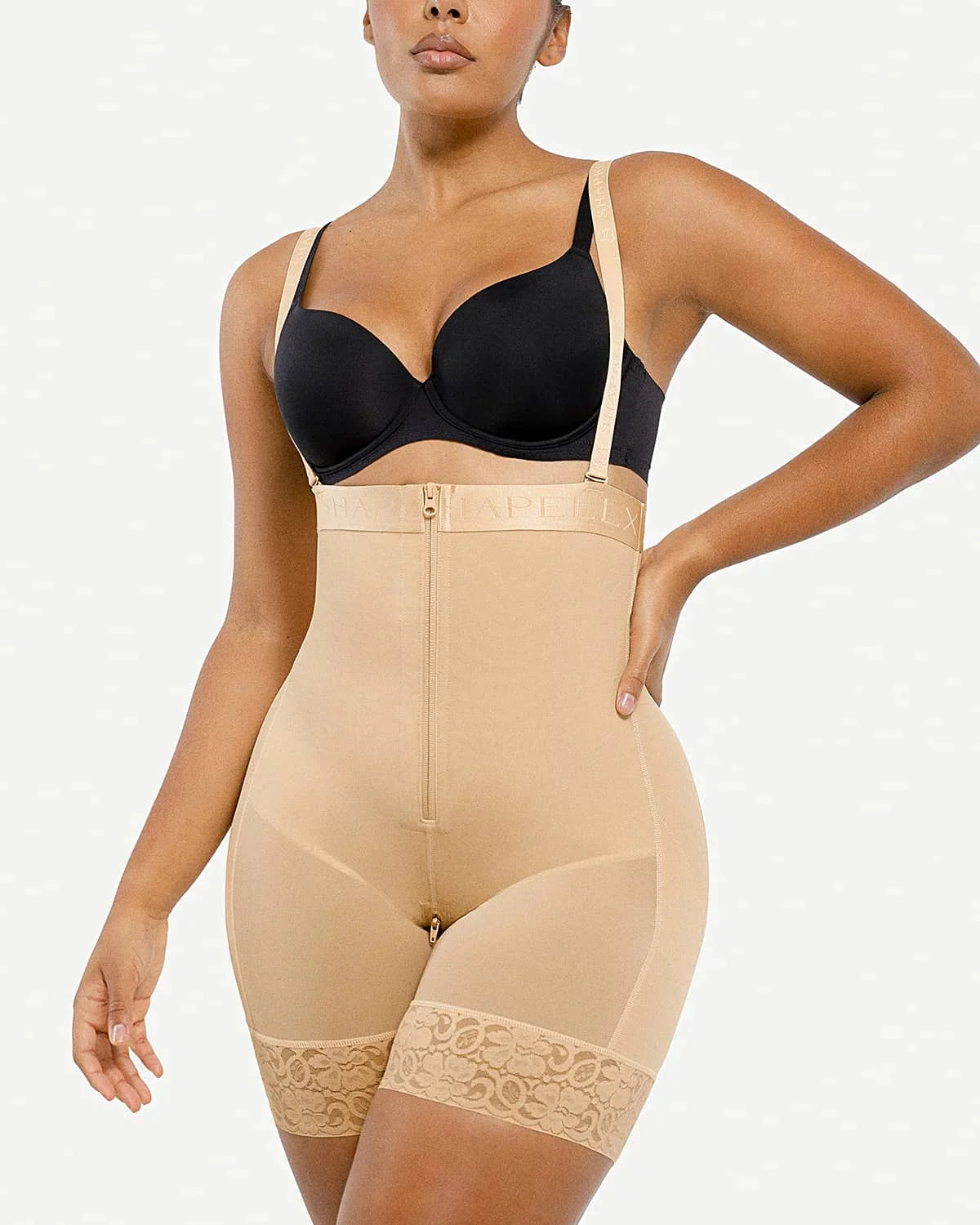 Serene Cove™ | AirSlim® Firm Tummy Compression Bodysuit Shaper With Butt Lifter