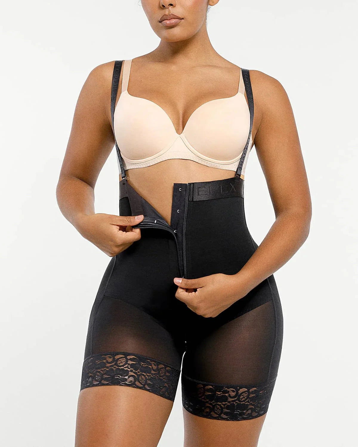 Serene Cove™ | AirSlim® Firm Tummy Compression Bodysuit Shaper With Butt Lifter