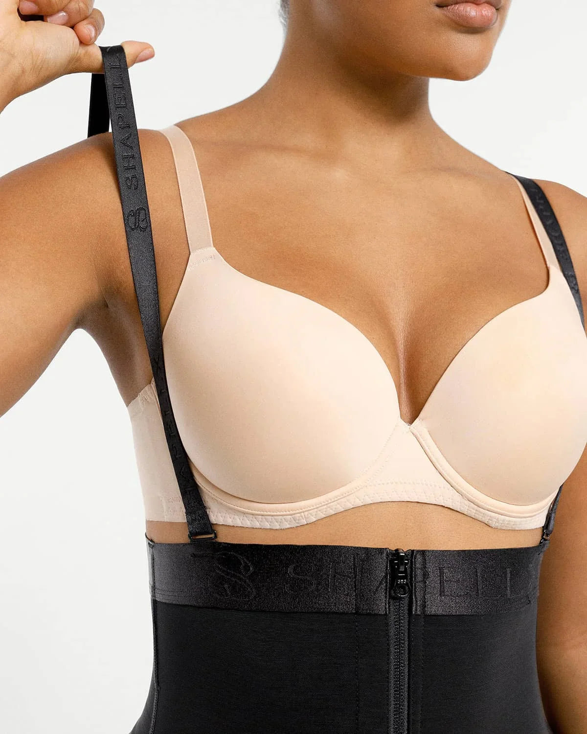 Serene Cove™ | AirSlim® Firm Tummy Compression Bodysuit Shaper With Butt Lifter