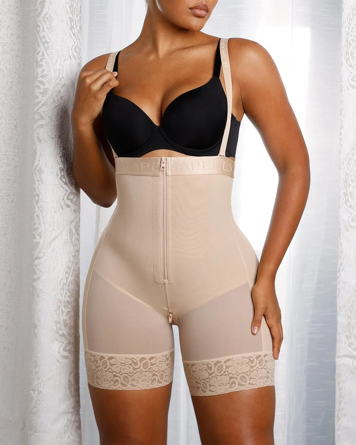 Serene Cove™ | AirSlim® Firm Tummy Compression Bodysuit Shaper With Butt Lifter