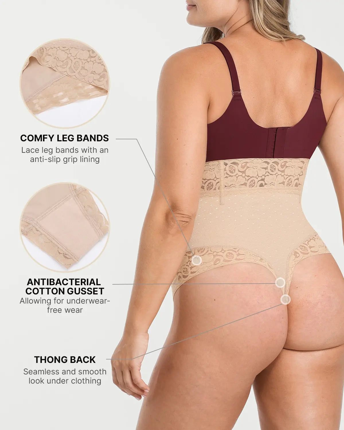 Serene Cove™ | AirSlim® Mid-Rise Polka Dot Shaping Panty