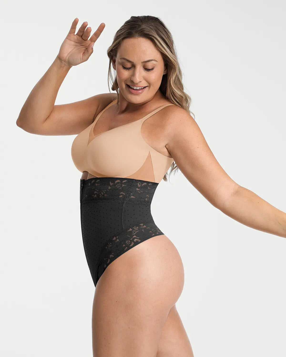 Serene Cove™ | AirSlim® Mid-Rise Polka Dot Shaping Panty