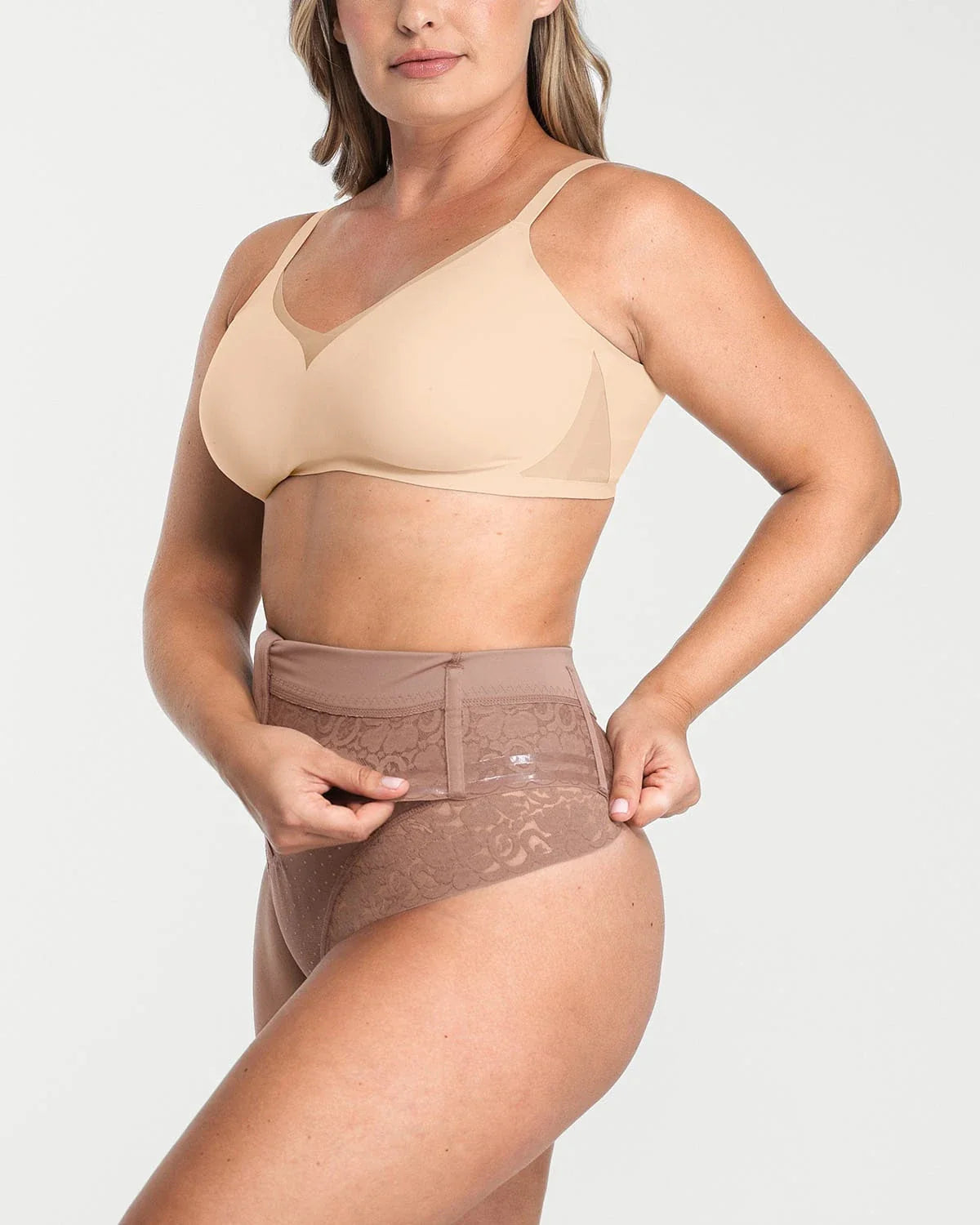 Serene Cove™ | AirSlim® Mid-Rise Polka Dot Shaping Panty