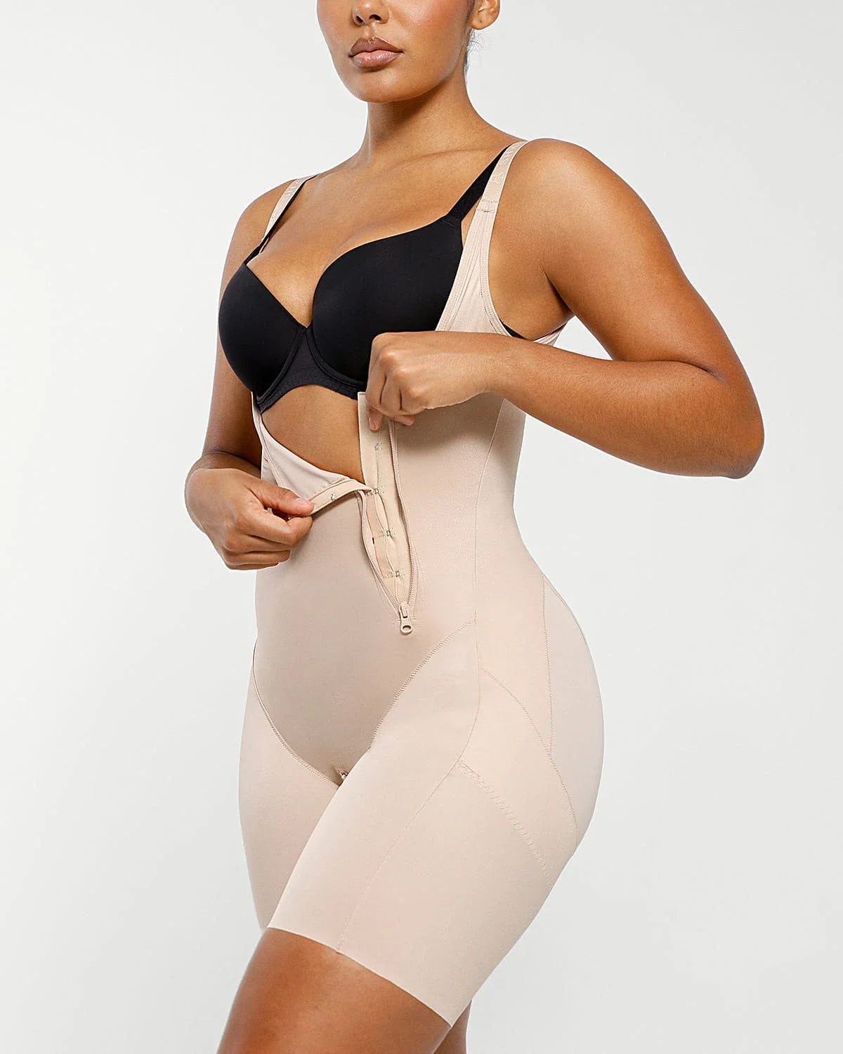 Serene Cove™ | AirSlim® Open Bust Butt-Lifting Full Bodysuit