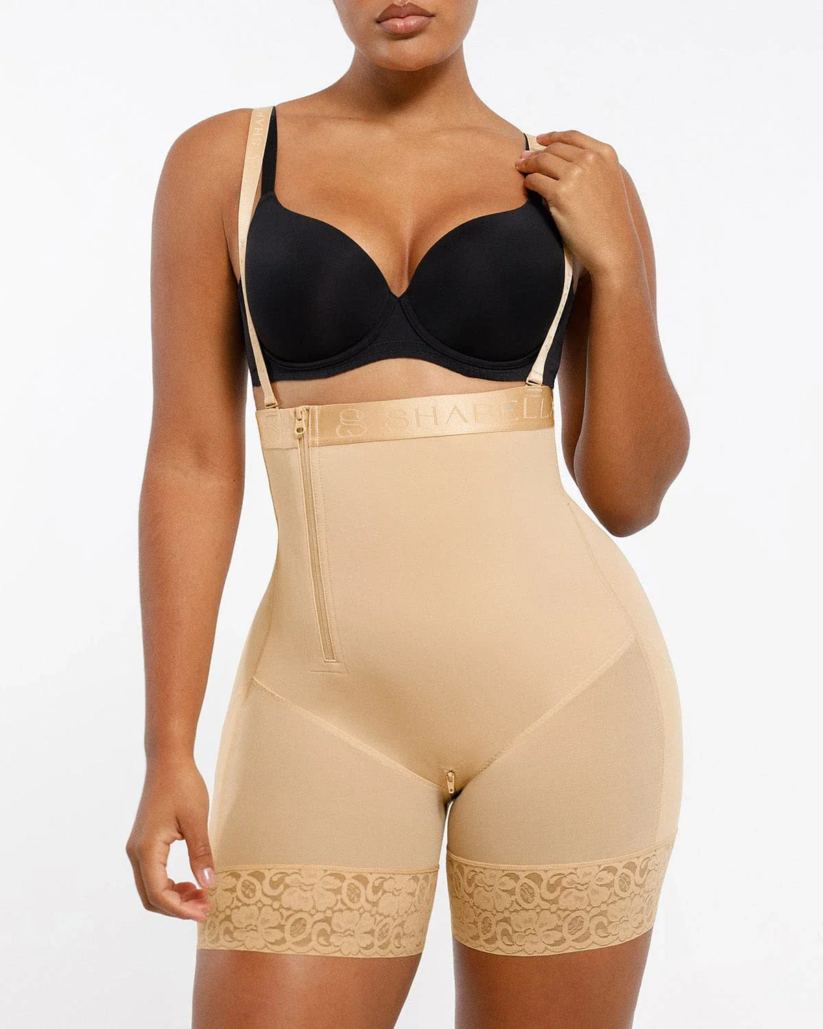 Serene Cove™ | AirSlim® Firm Tummy Compression Bodysuit Shaper With Butt Lifter