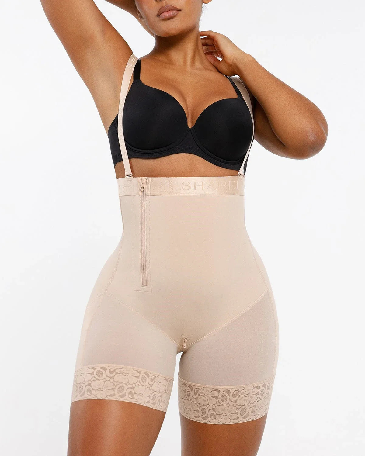 Serene Cove™ | AirSlim® Postpartum Side Zipper Support Shorts