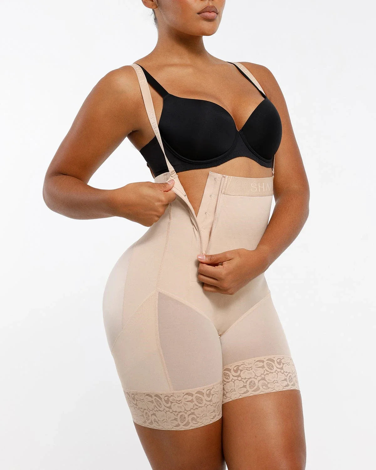 Serene Cove™ | AirSlim® Postpartum Side Zipper Support Shorts