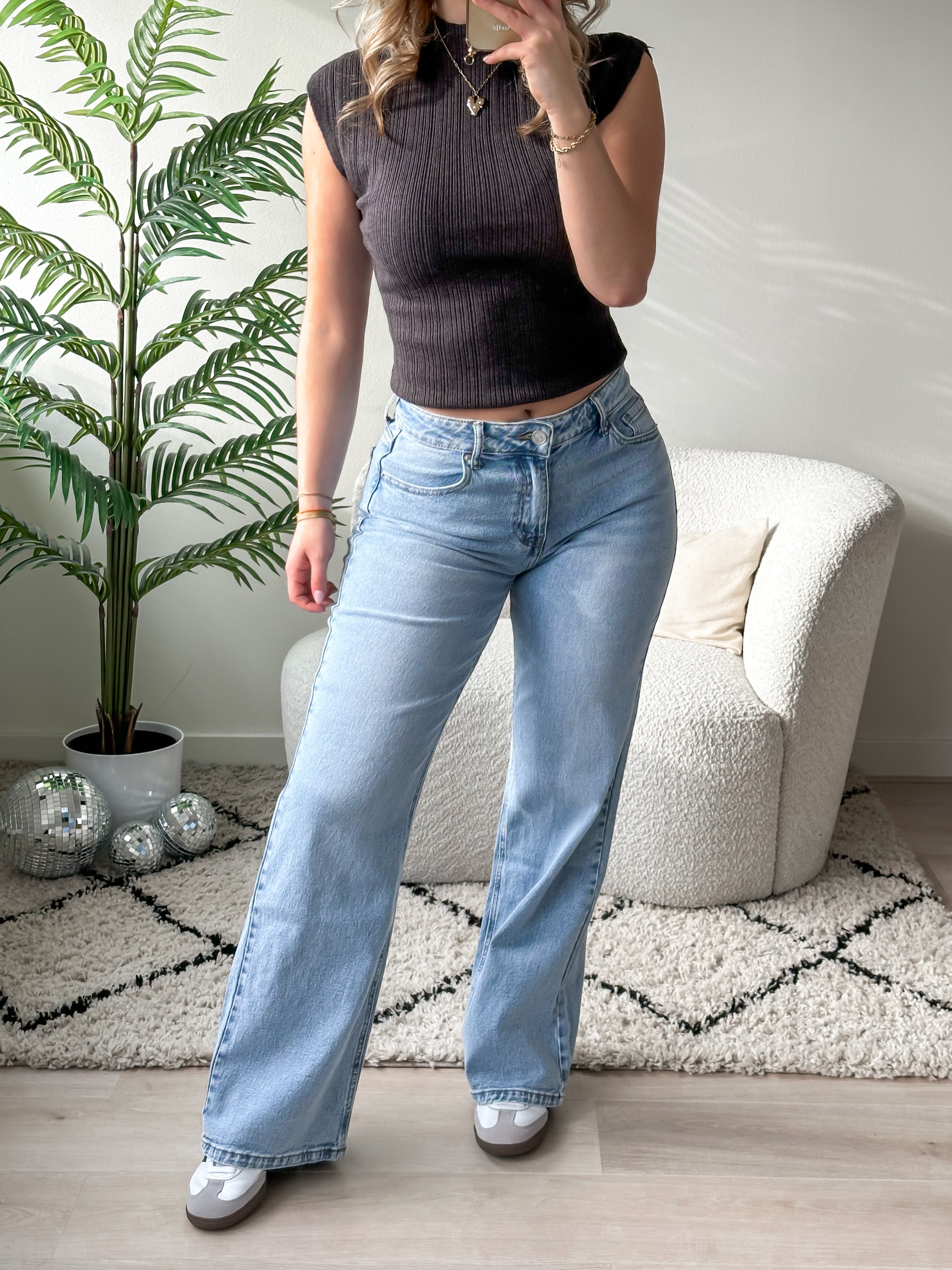 Serene Cove™ | Stretch - Maya wide jeans light denim