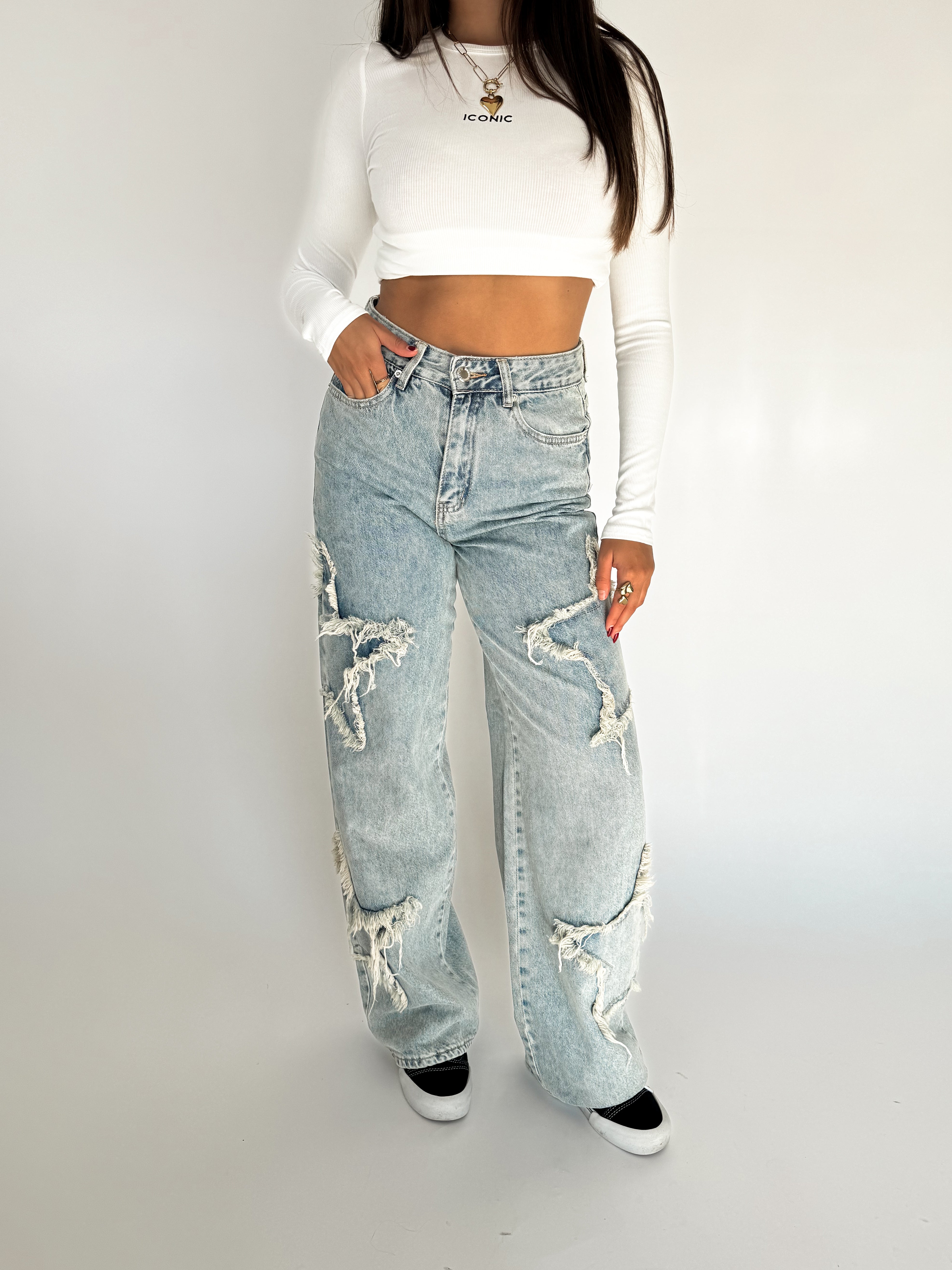 Serene Cove™ | Sterre wide leg jeans light denim