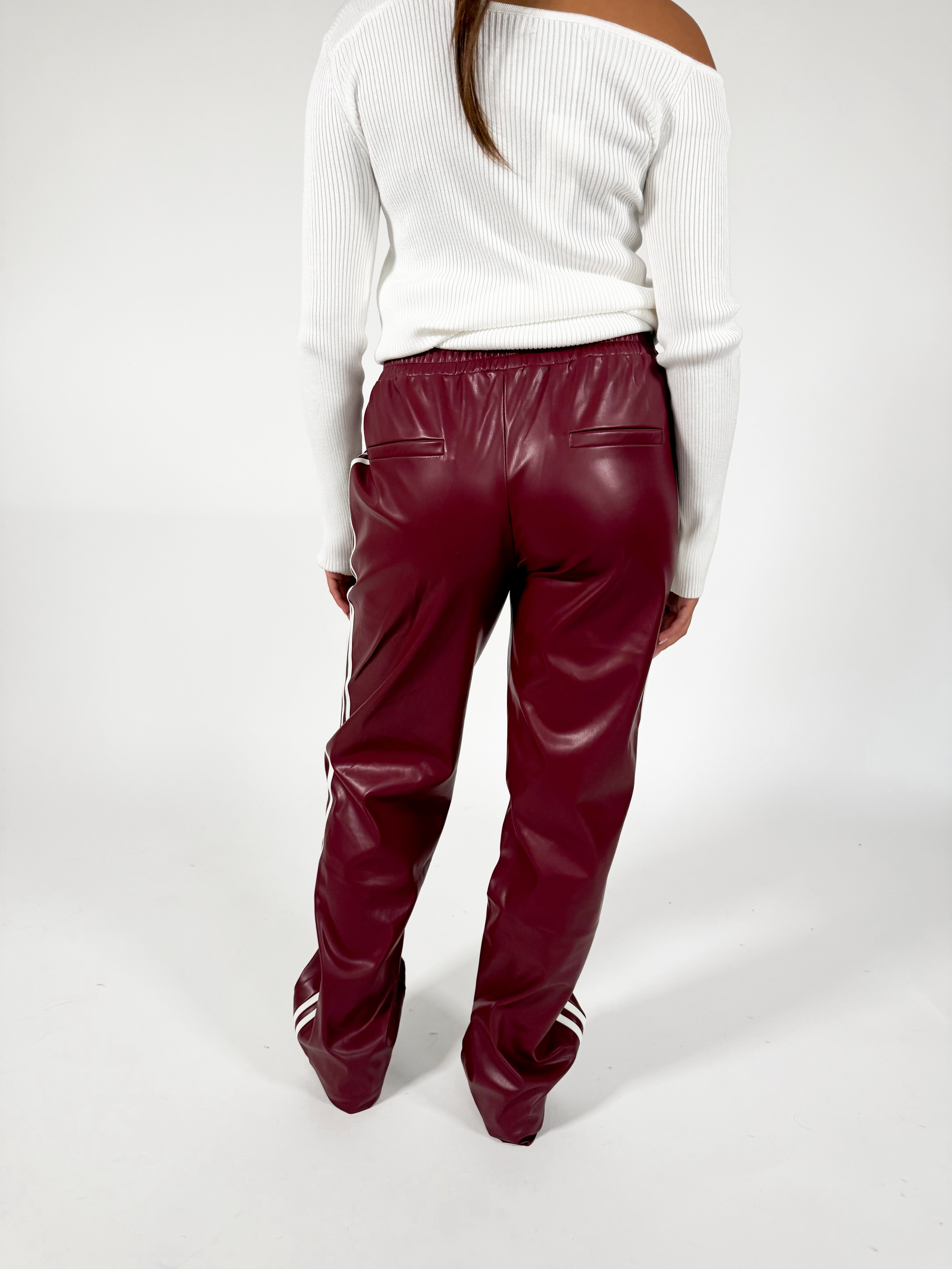 Serene Cove™ | Avalon leather pants bordeaux
