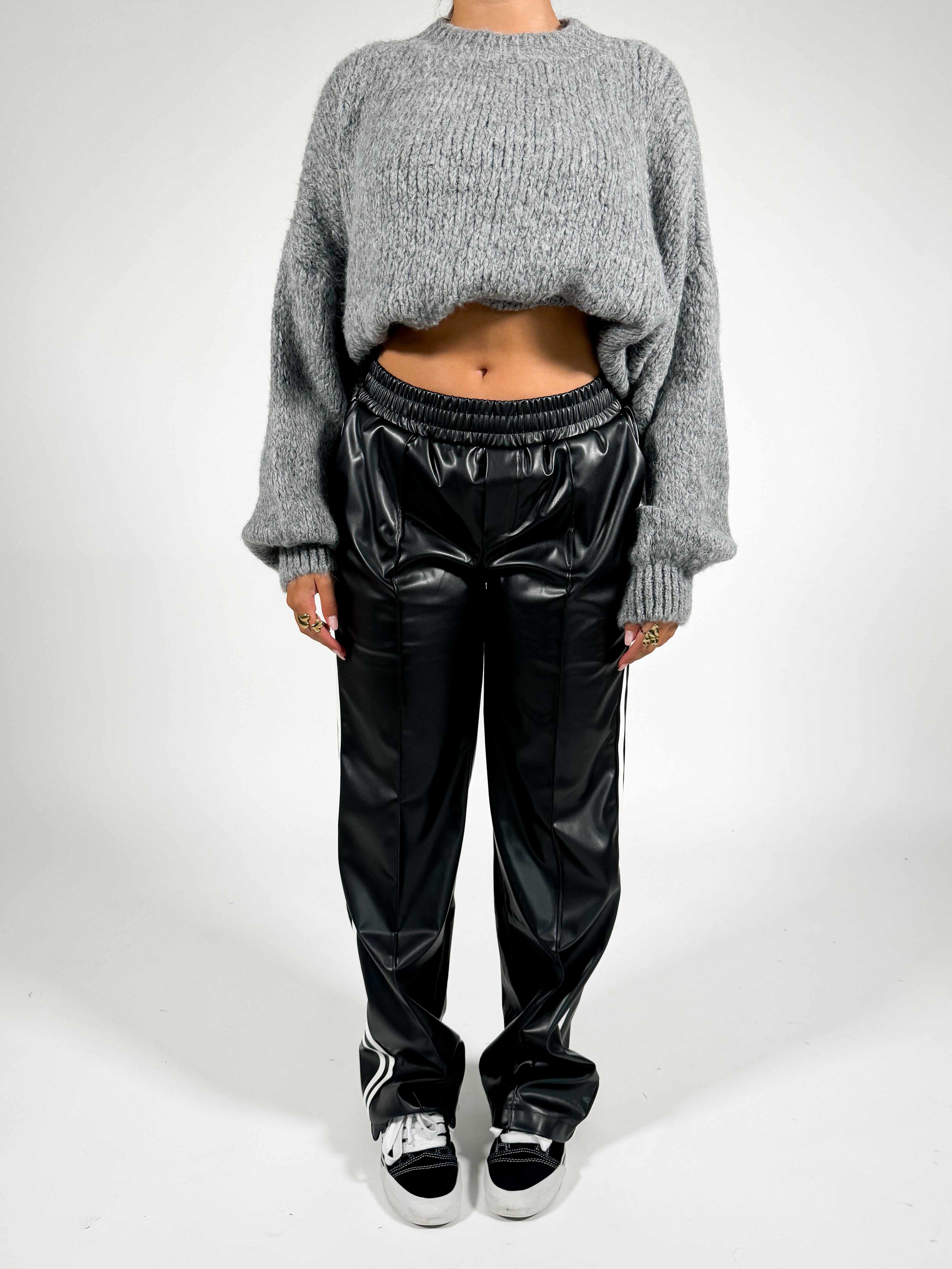 Serene Cove™ | Avalon leather look pants black