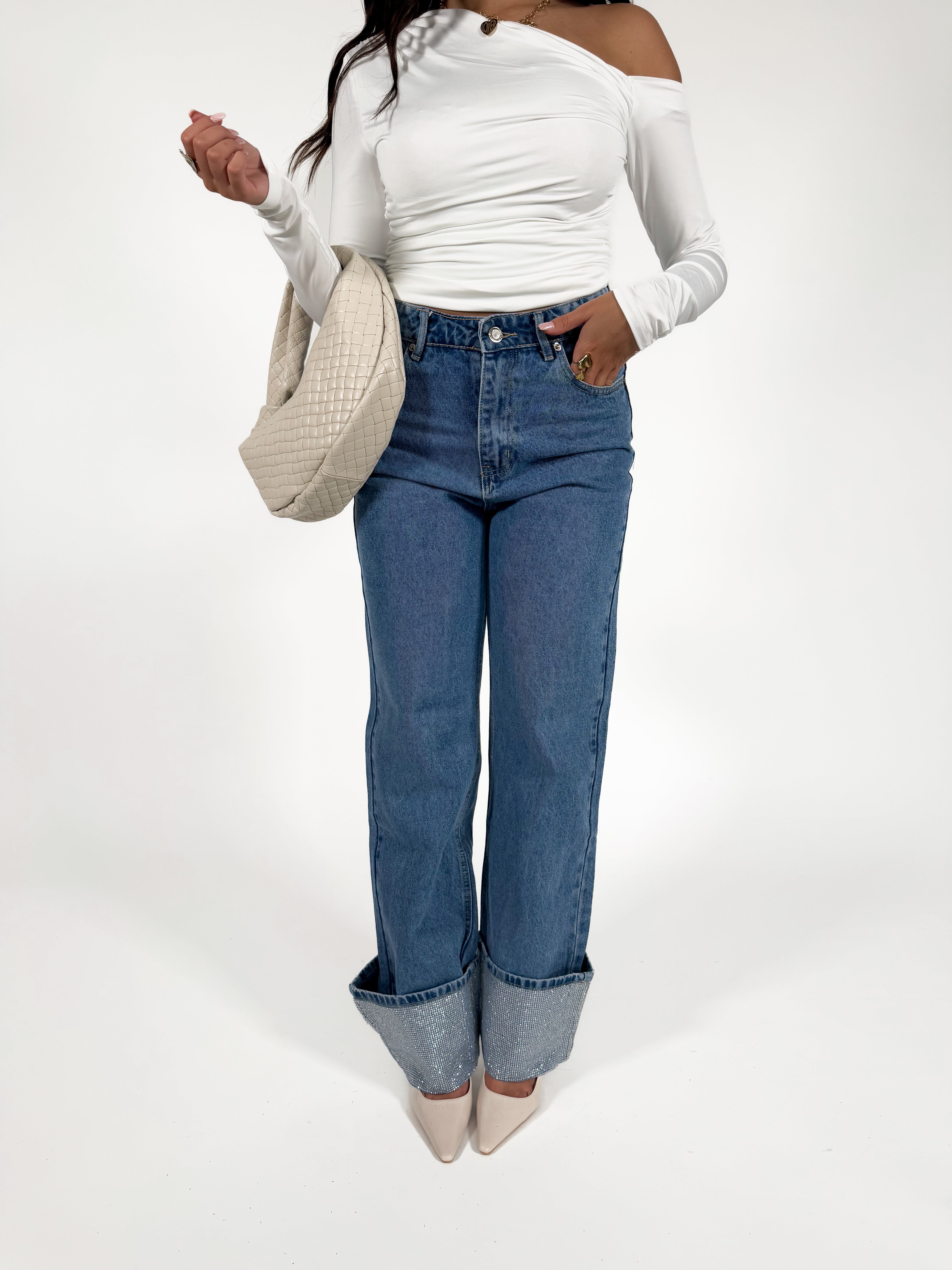 Serene Cove™ | Sasha straight jeans mid denim
