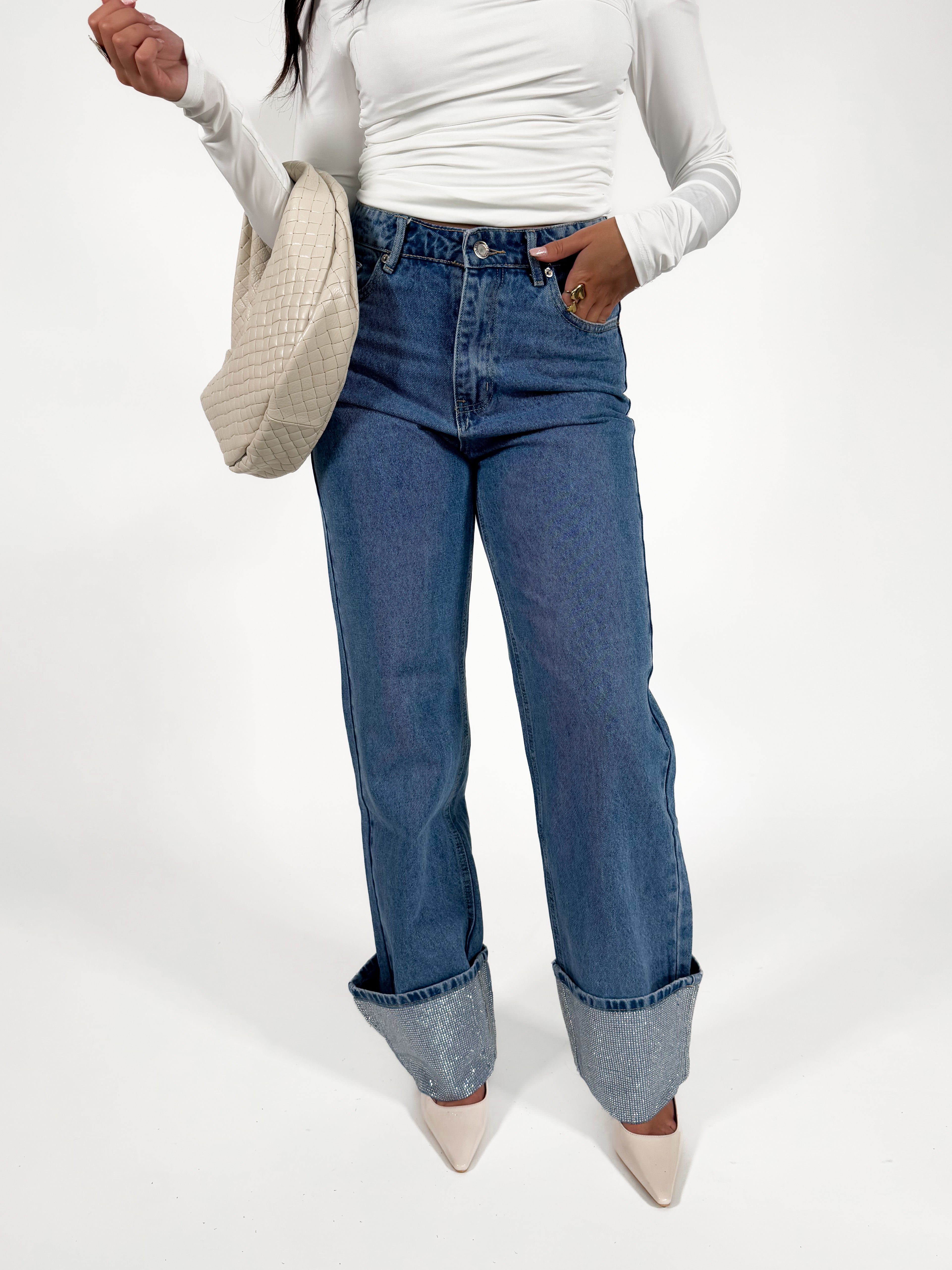 Serene Cove™ | Sasha straight jeans mid denim