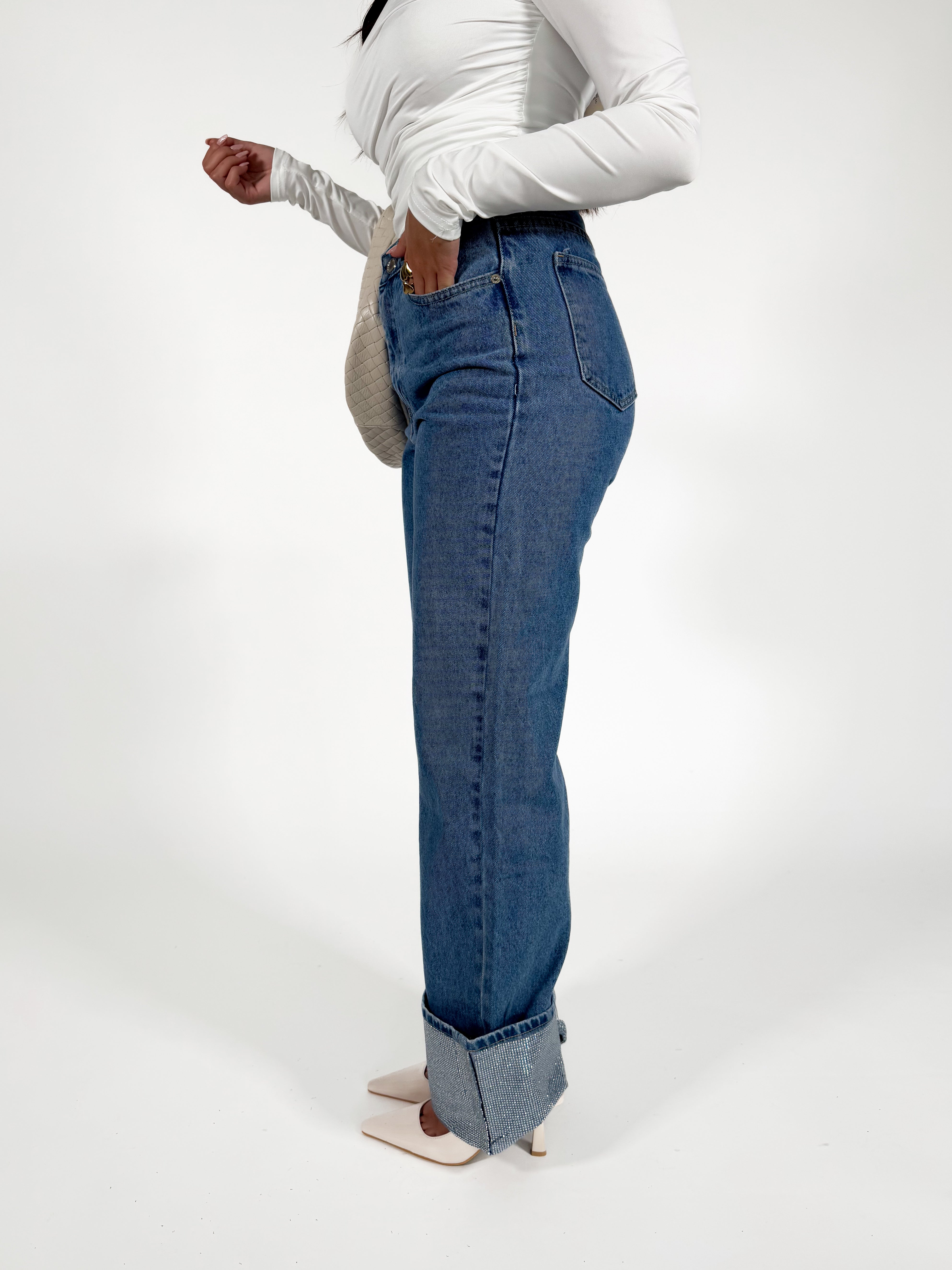 Serene Cove™ | Sasha straight jeans mid denim