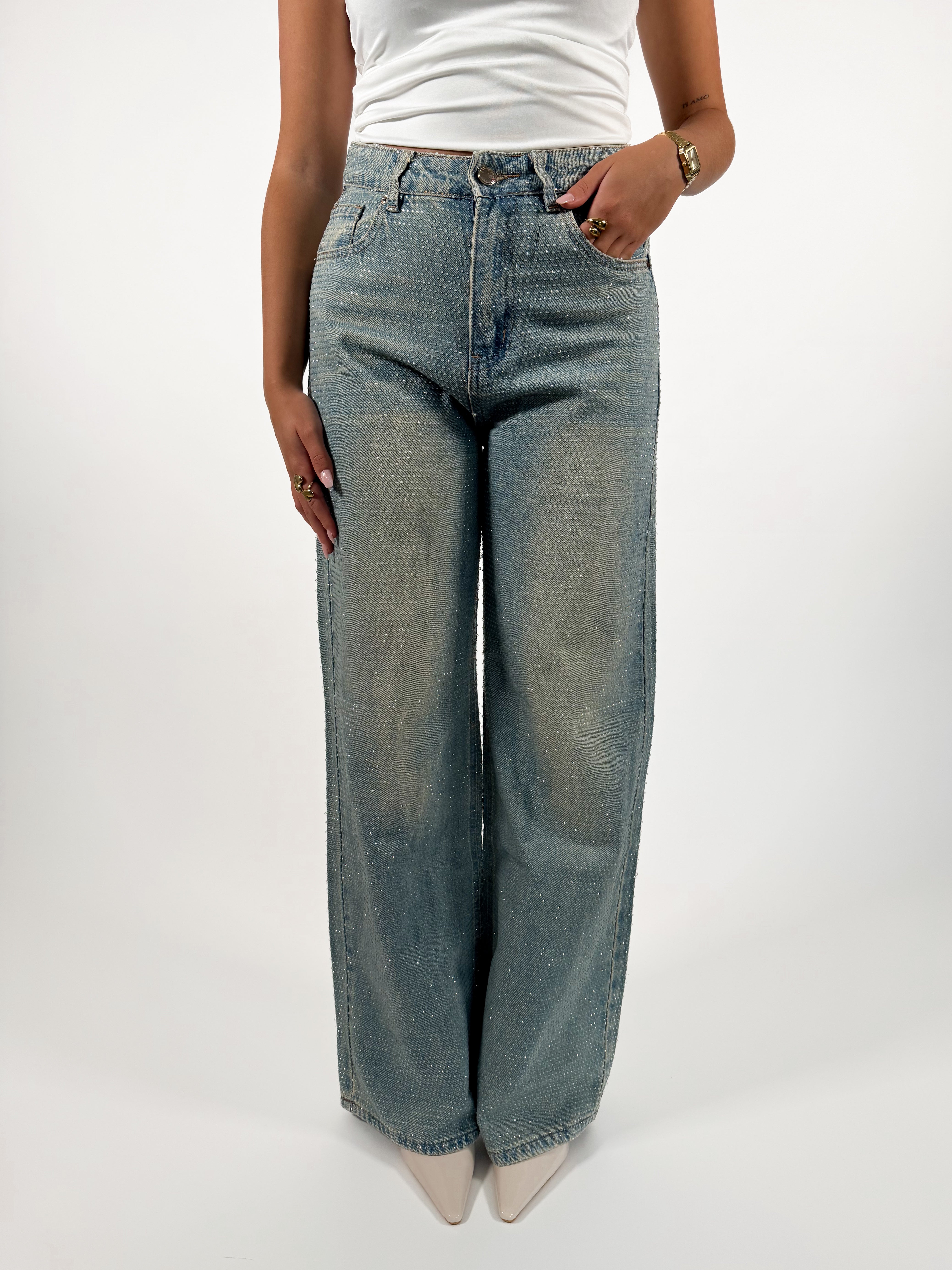 Serene Cove™ | Liv wide jeans washed denim