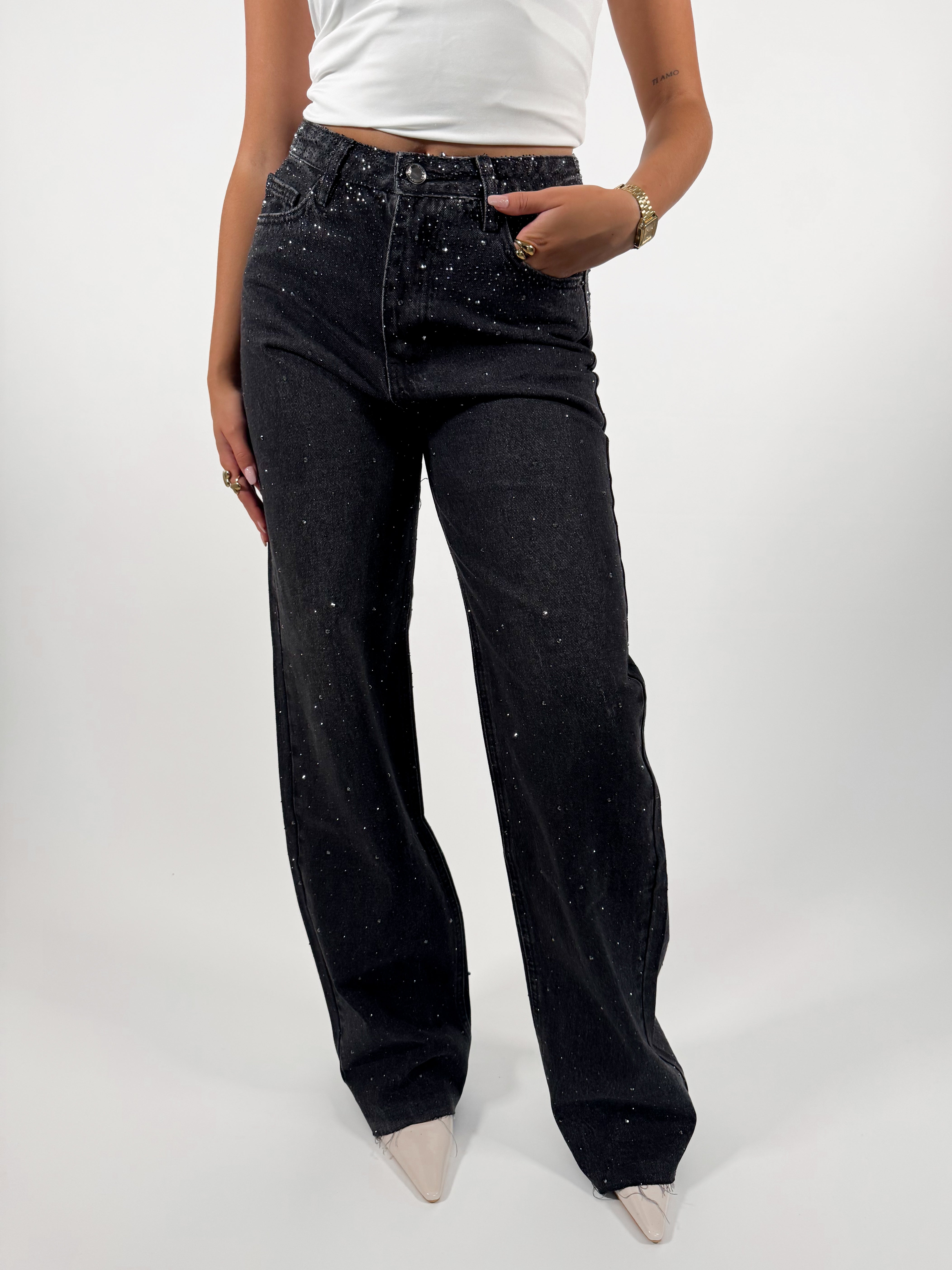 Serene Cove™ | Riley wide jeans black