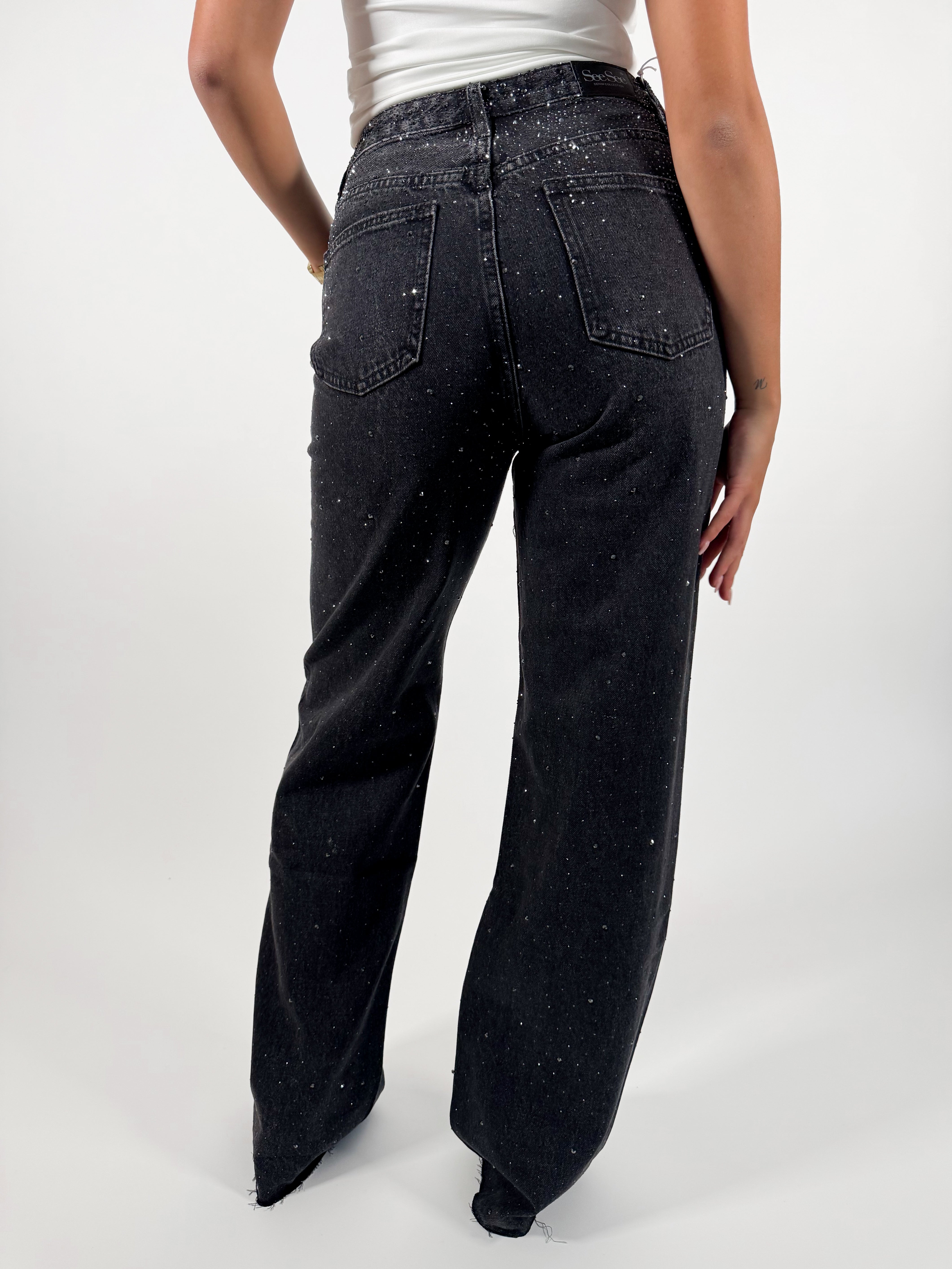 Serene Cove™ | Riley wide jeans black