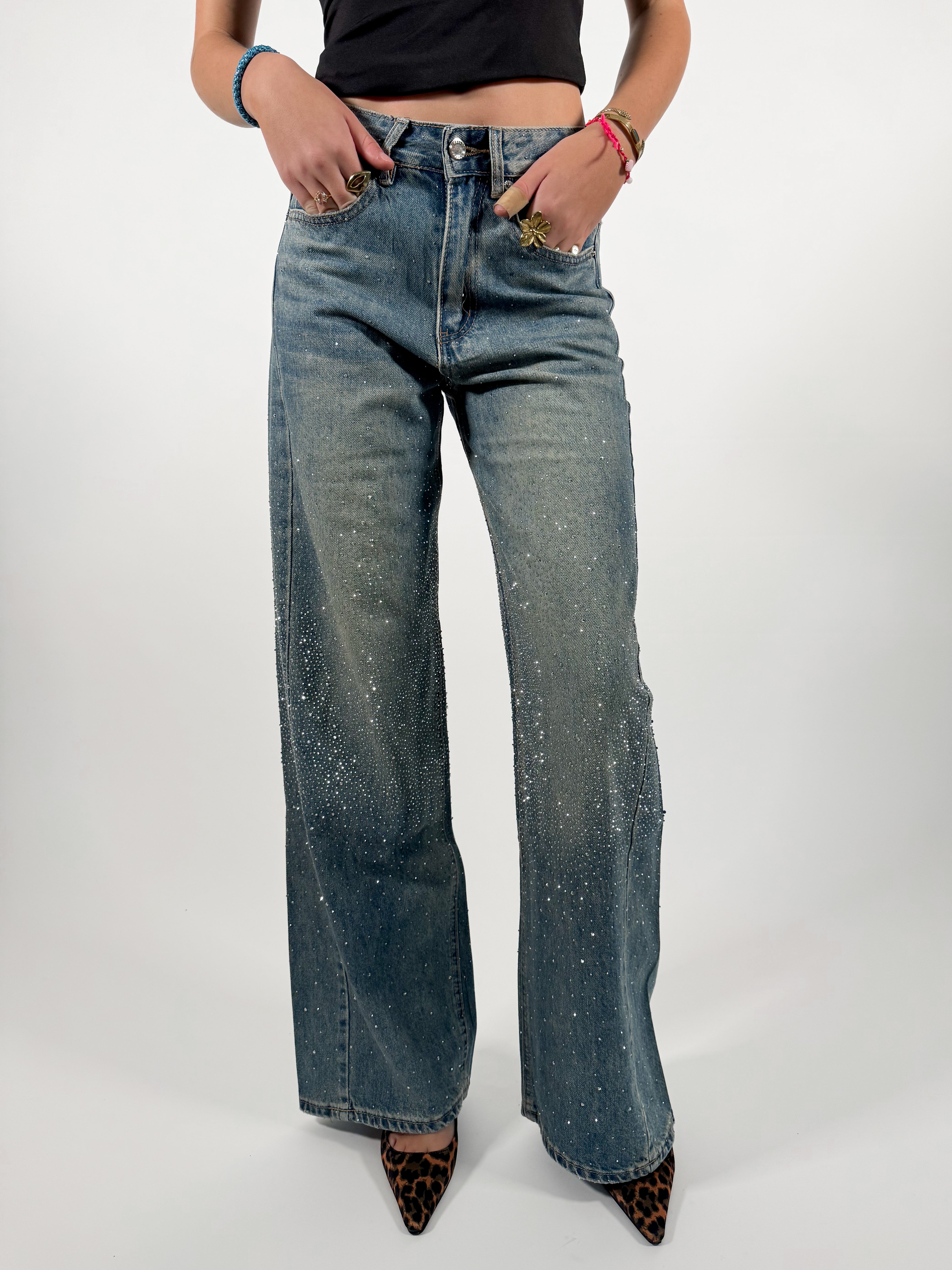 Serene Cove™ | Sophie wide jeans washed denim