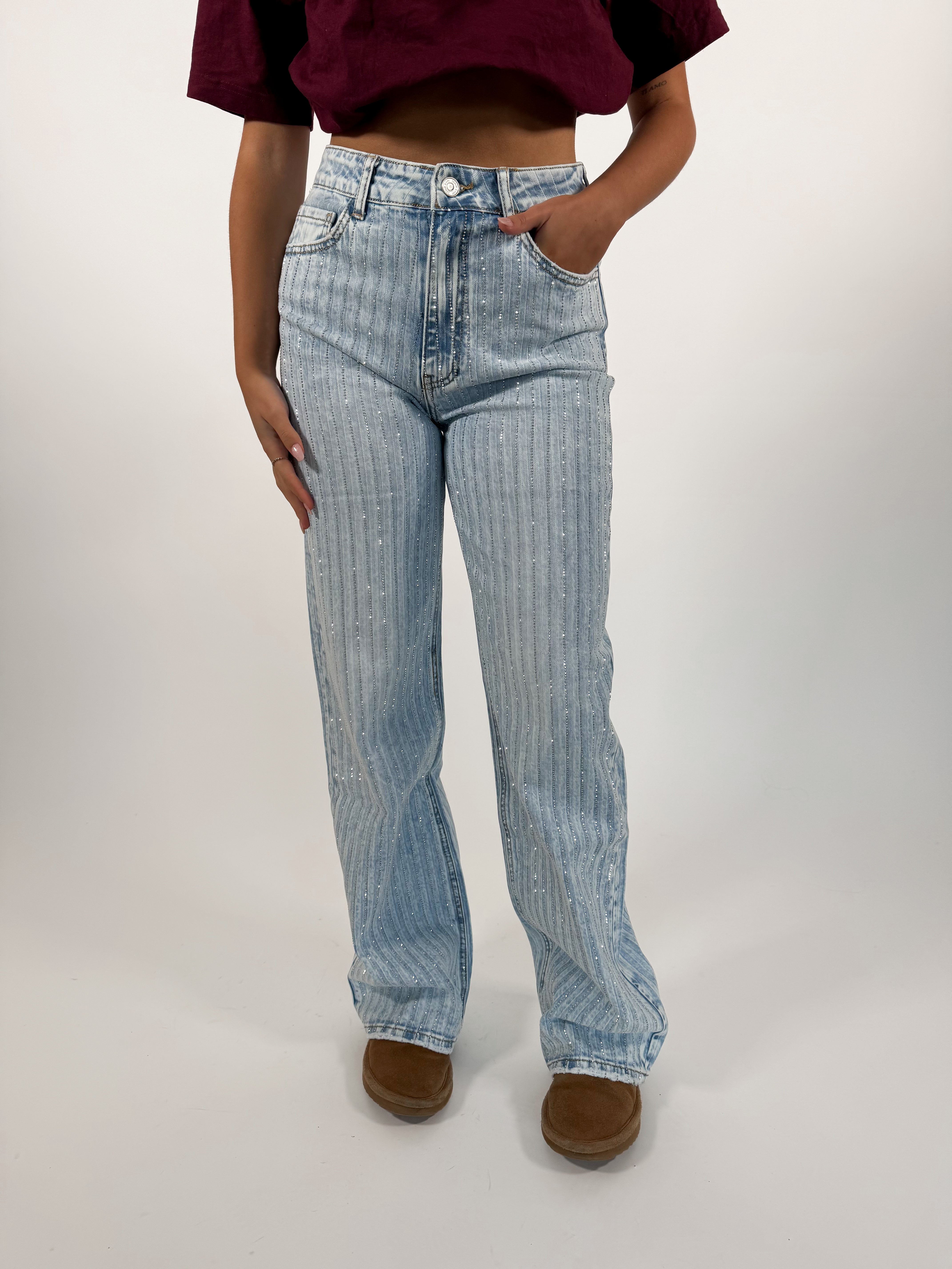 Serene Cove™ | Stretch - Maddy wide jeans extra light denim