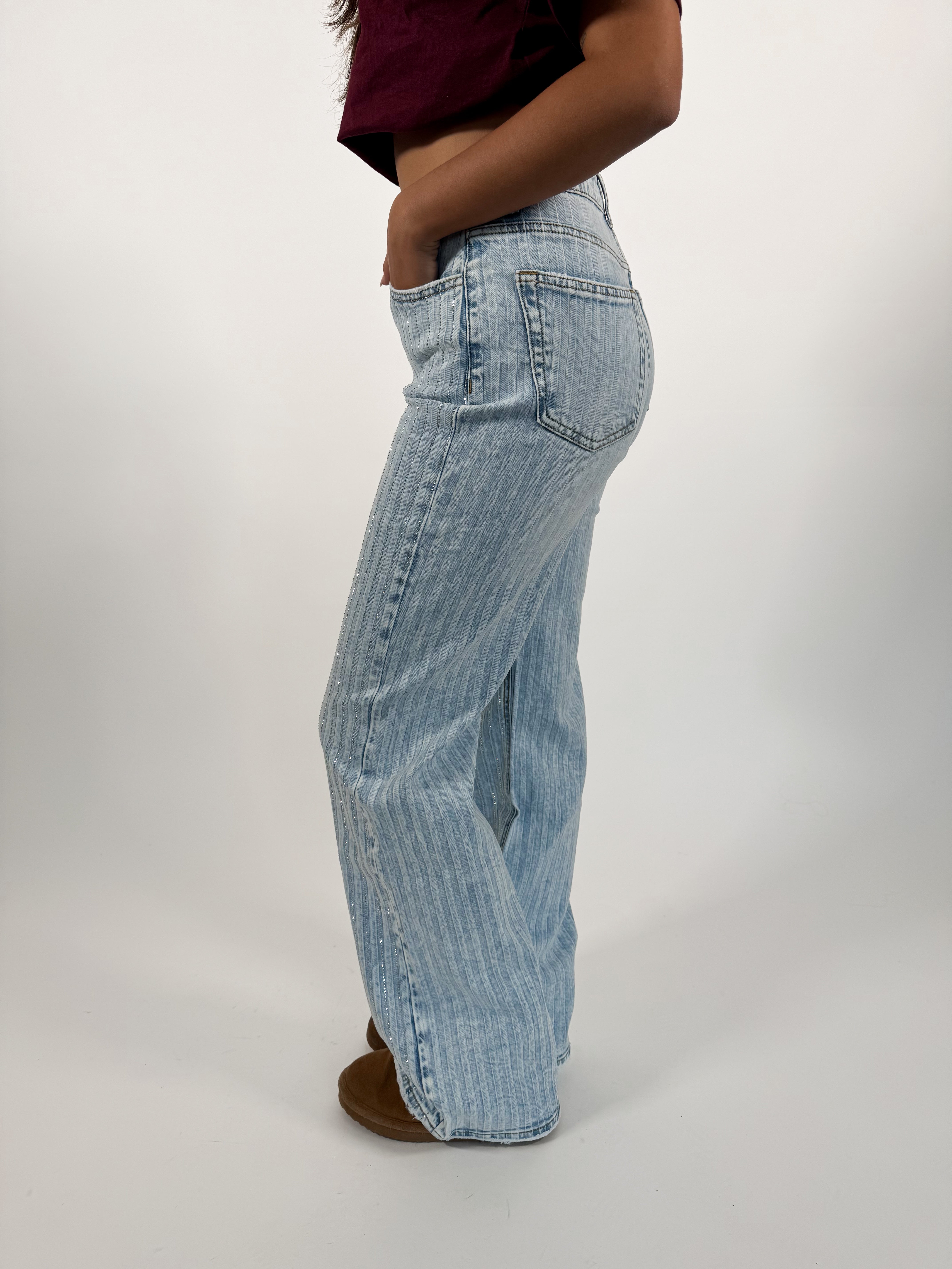 Serene Cove™ | Stretch - Maddy wide jeans extra light denim