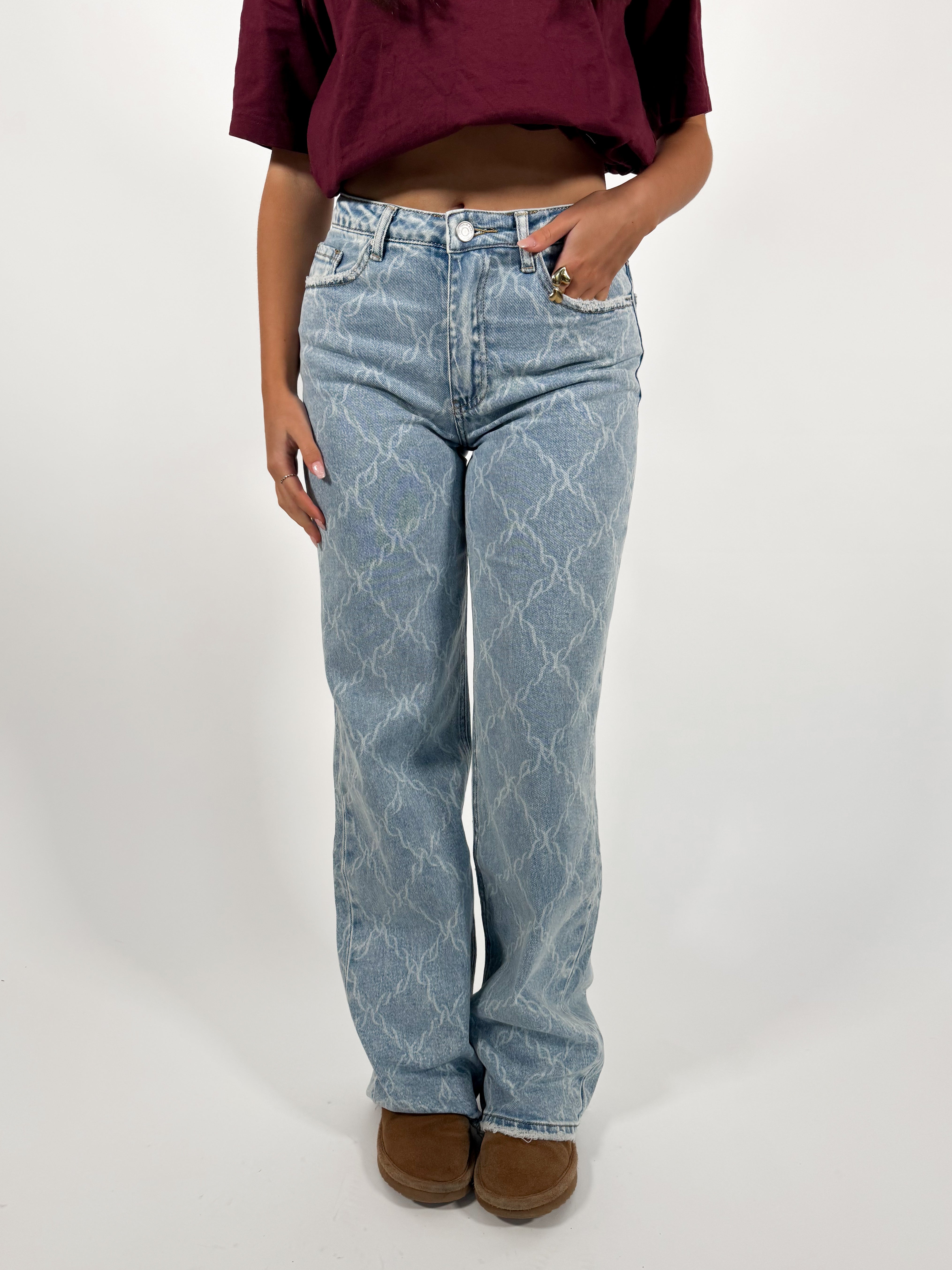 Serene Cove™ | Stretch - Robin wide jeans light denim