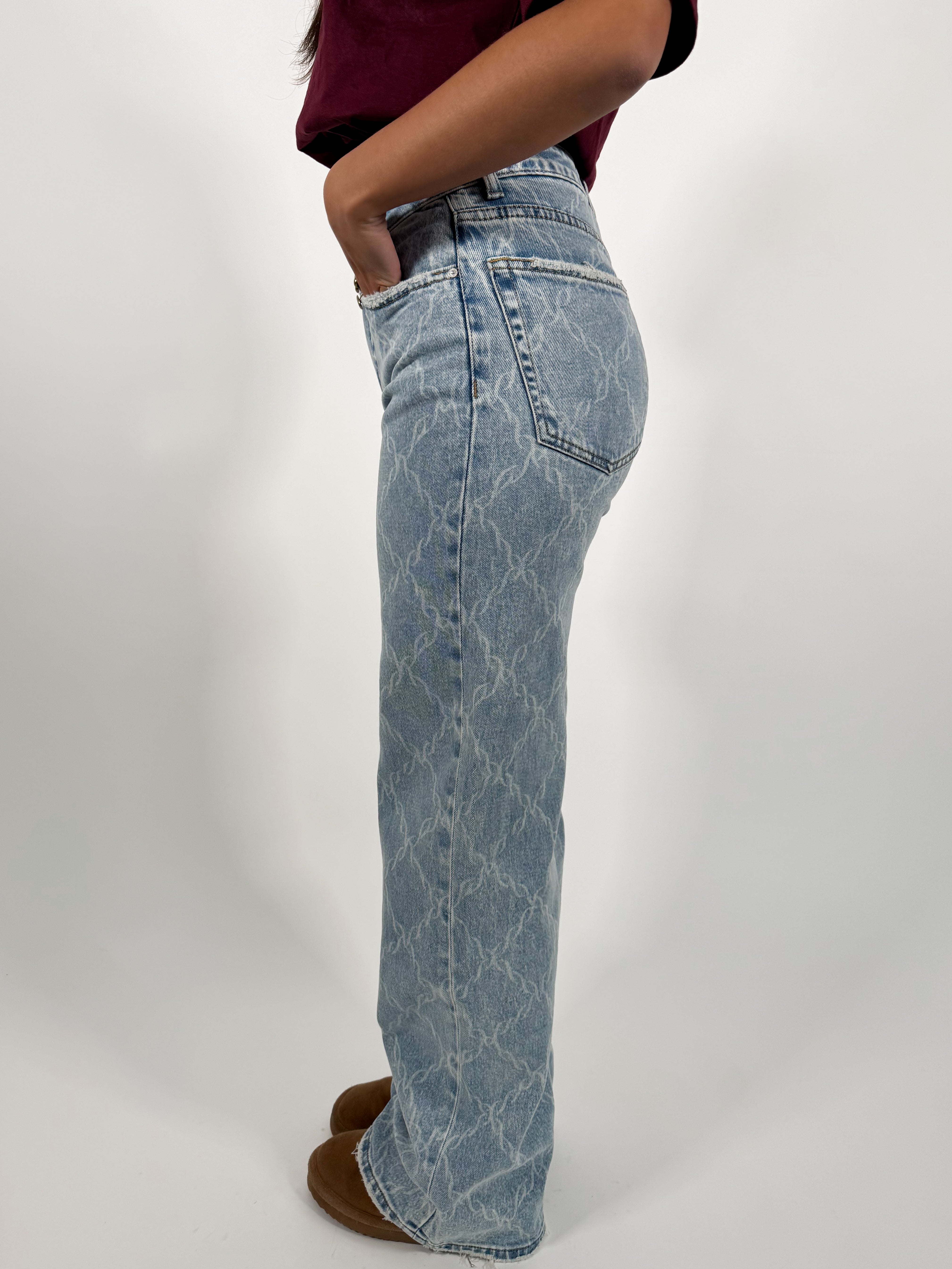 Serene Cove™ | Stretch - Robin wide jeans light denim