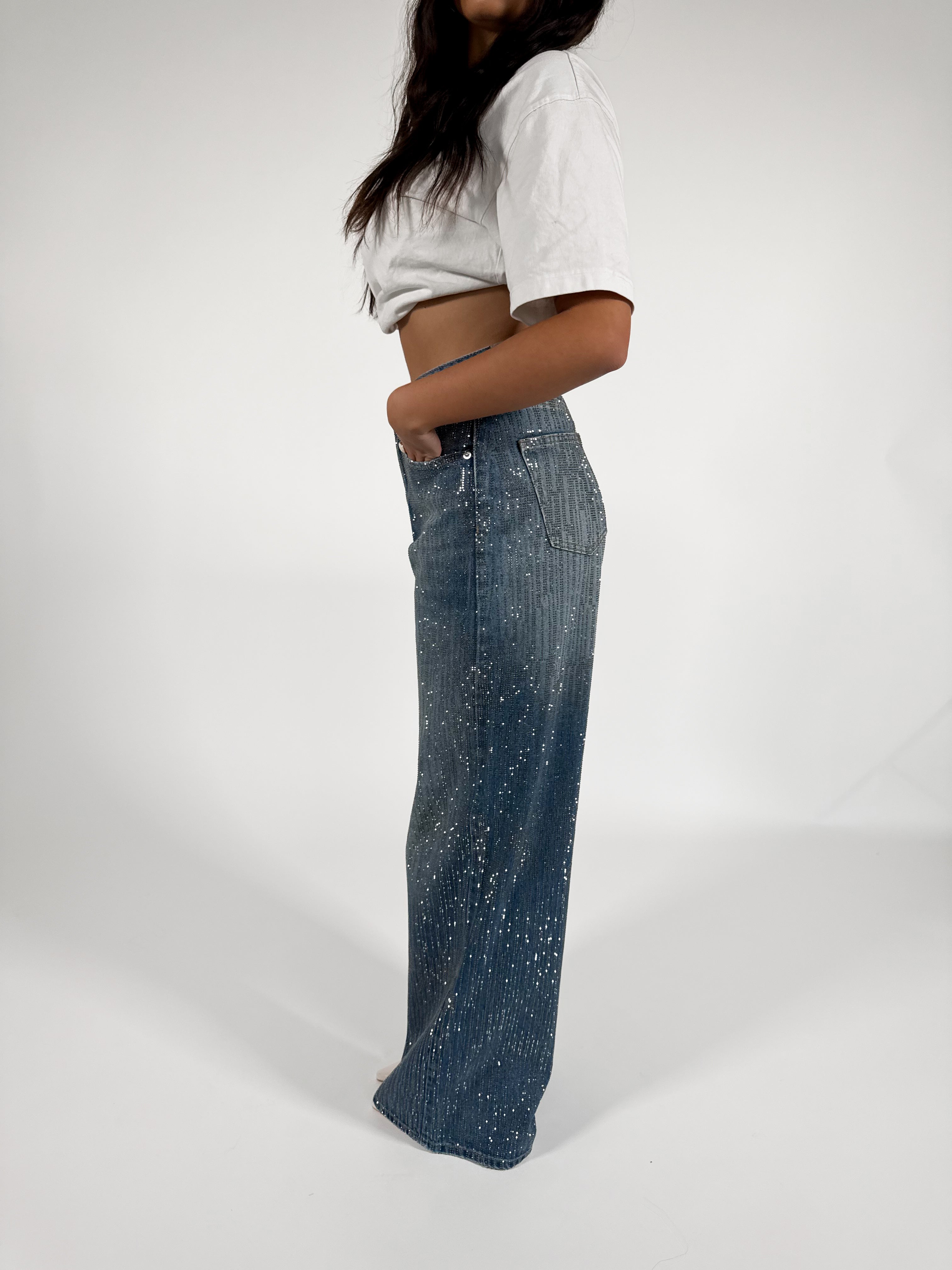 Serene Cove™ | Lotte extra wide jeans mid denim
