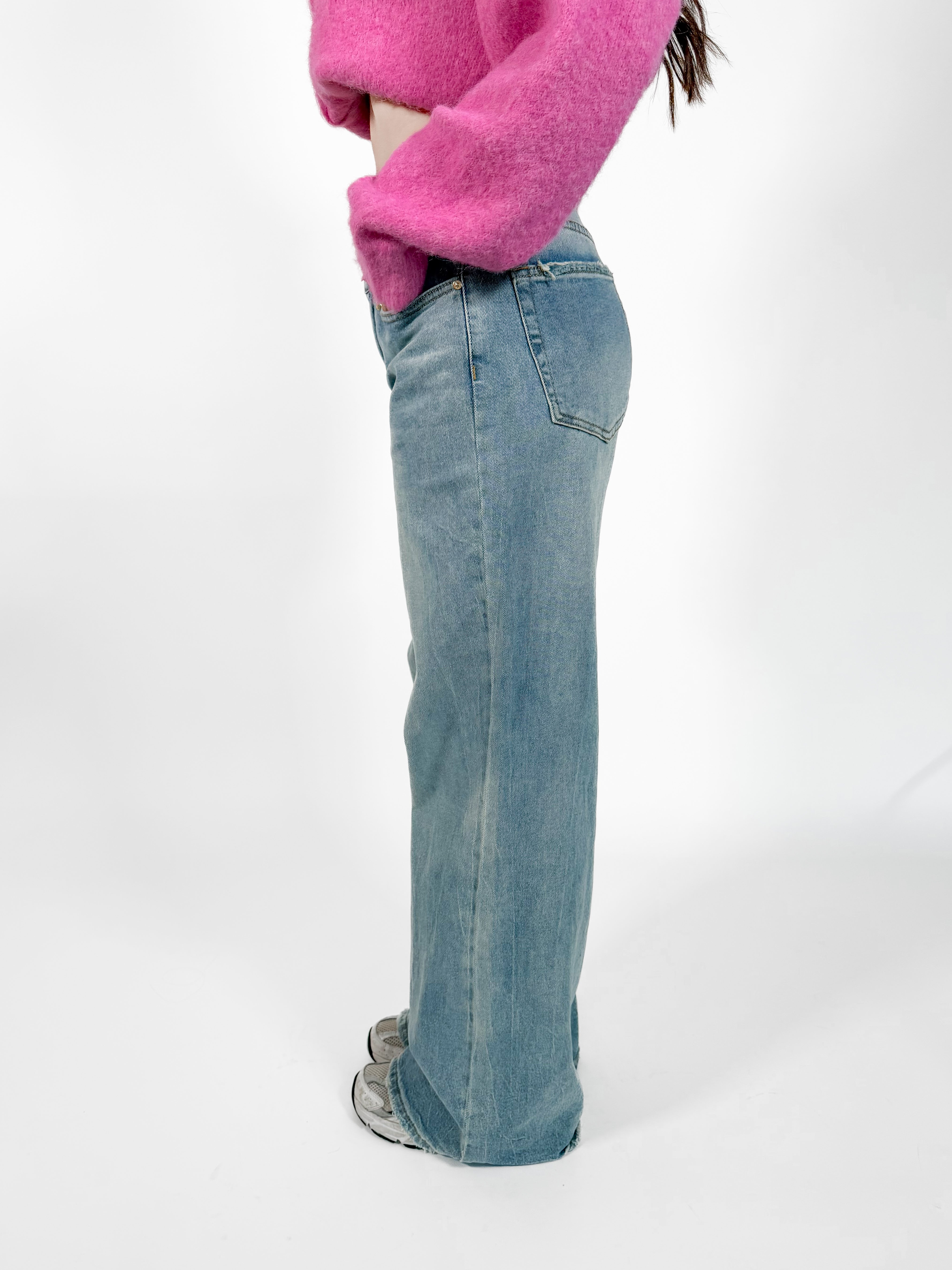 Serene Cove™ | Stretch - Indy extra wide jeans washed denim