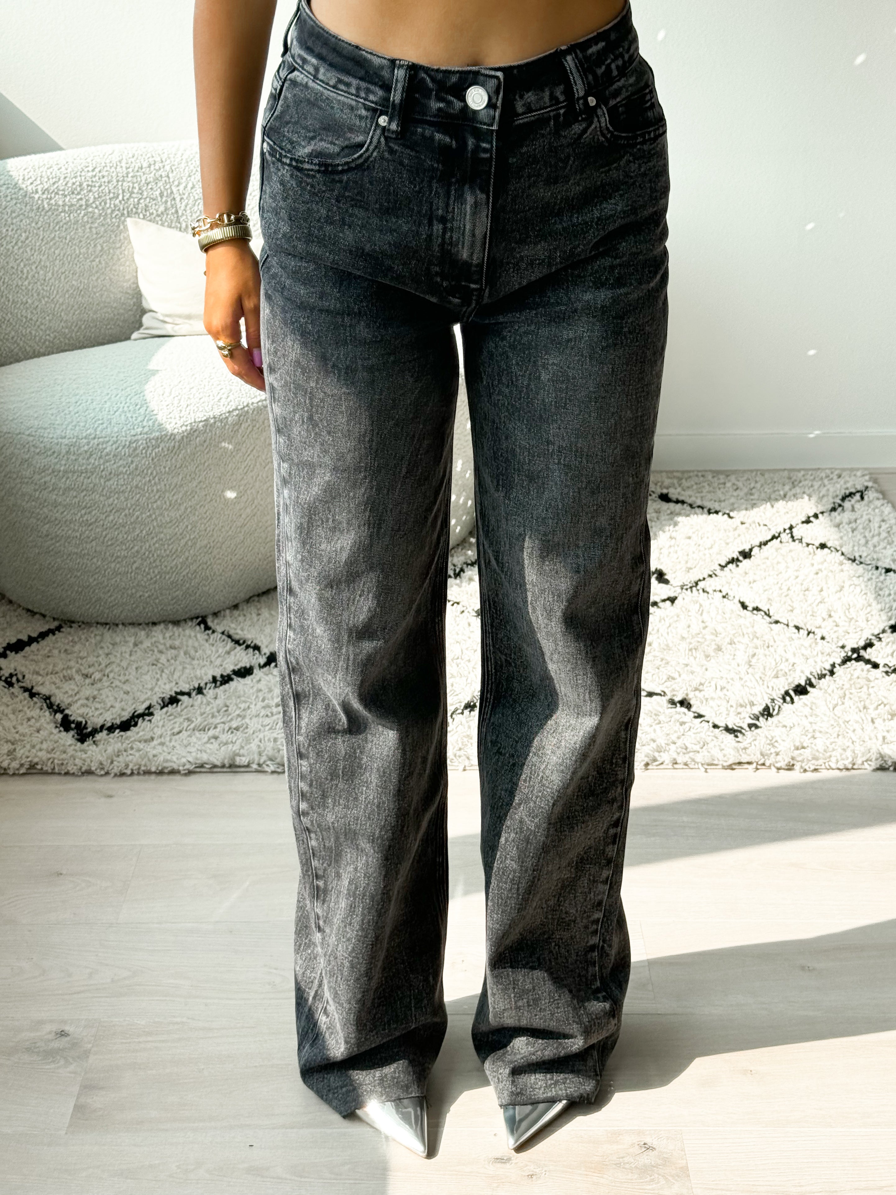 Serene Cove™ | Tall - Stretch - Ayla wide jeans washed grey