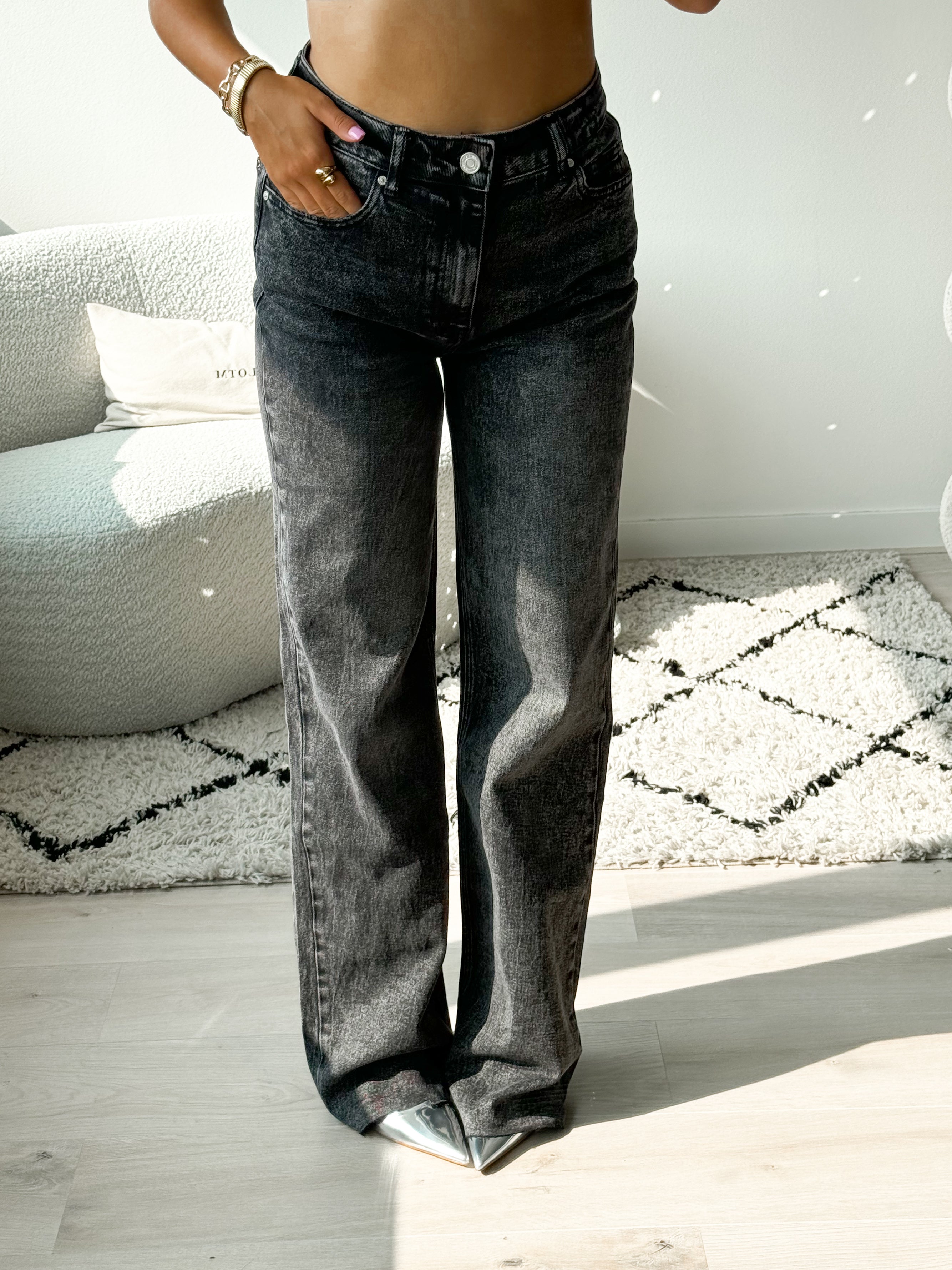 Serene Cove™ | Tall - Stretch - Ayla wide jeans washed grey
