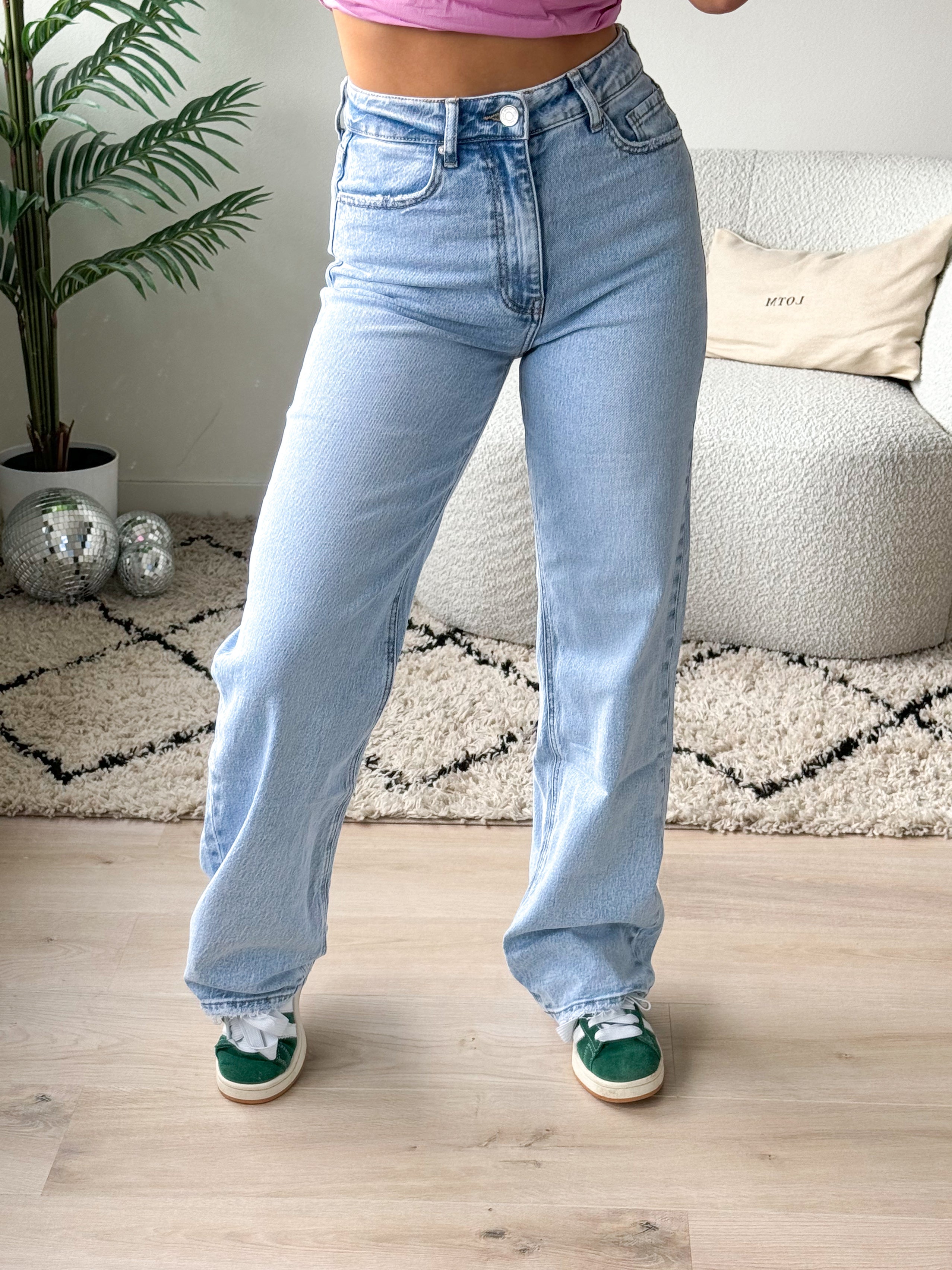 Serene Cove™ | PRE-ORDER Stretch - Ayla wide jeans extra light denim